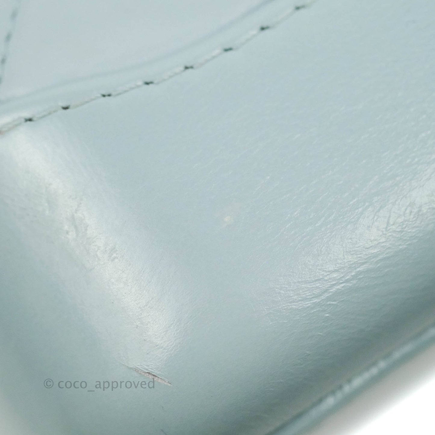 Chanel Small Gabrielle Hobo Light Blue Grey Aged Calfskin Mixed Hardware