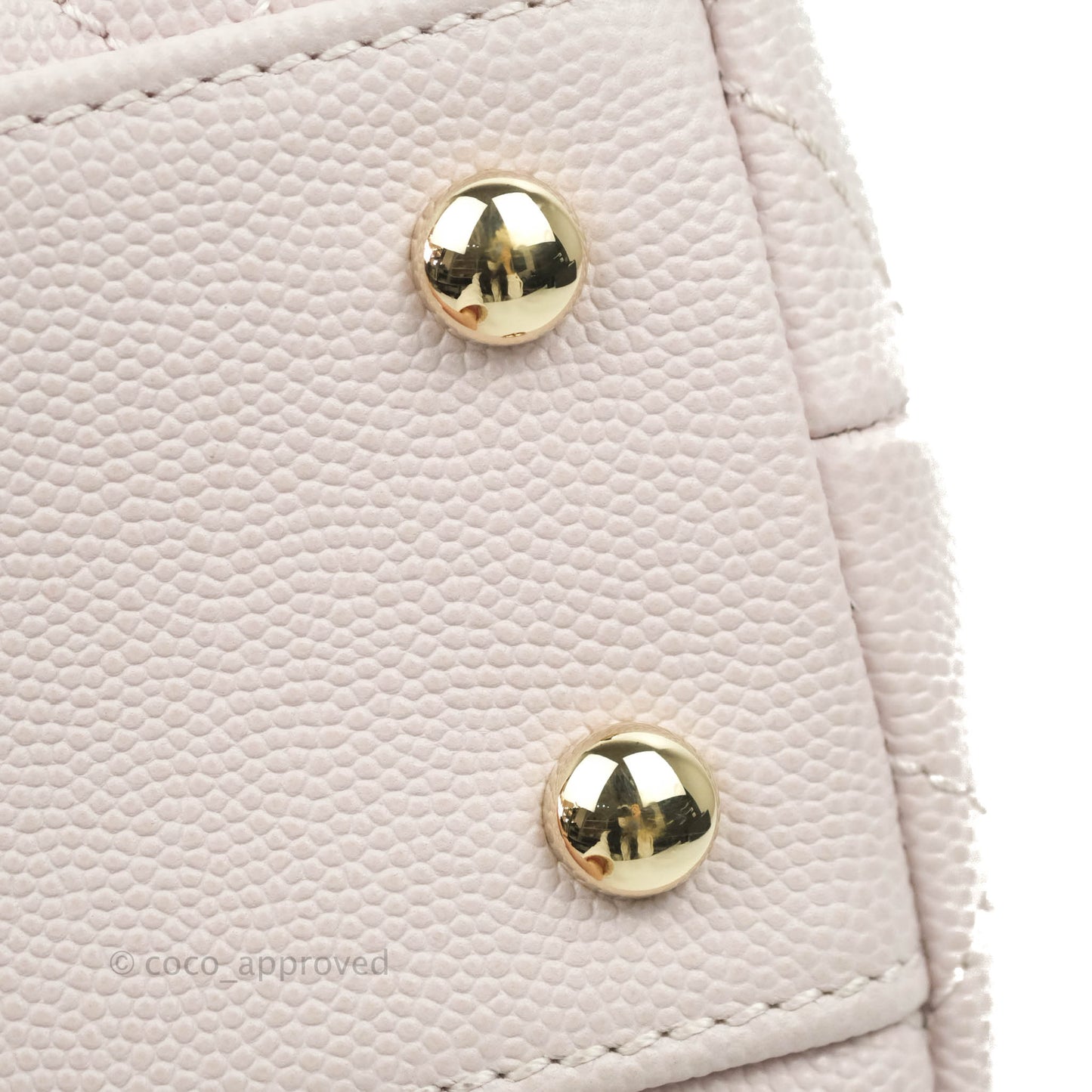 Chanel Small Coco Handle Light Lilac Pink Caviar Gold Hardware