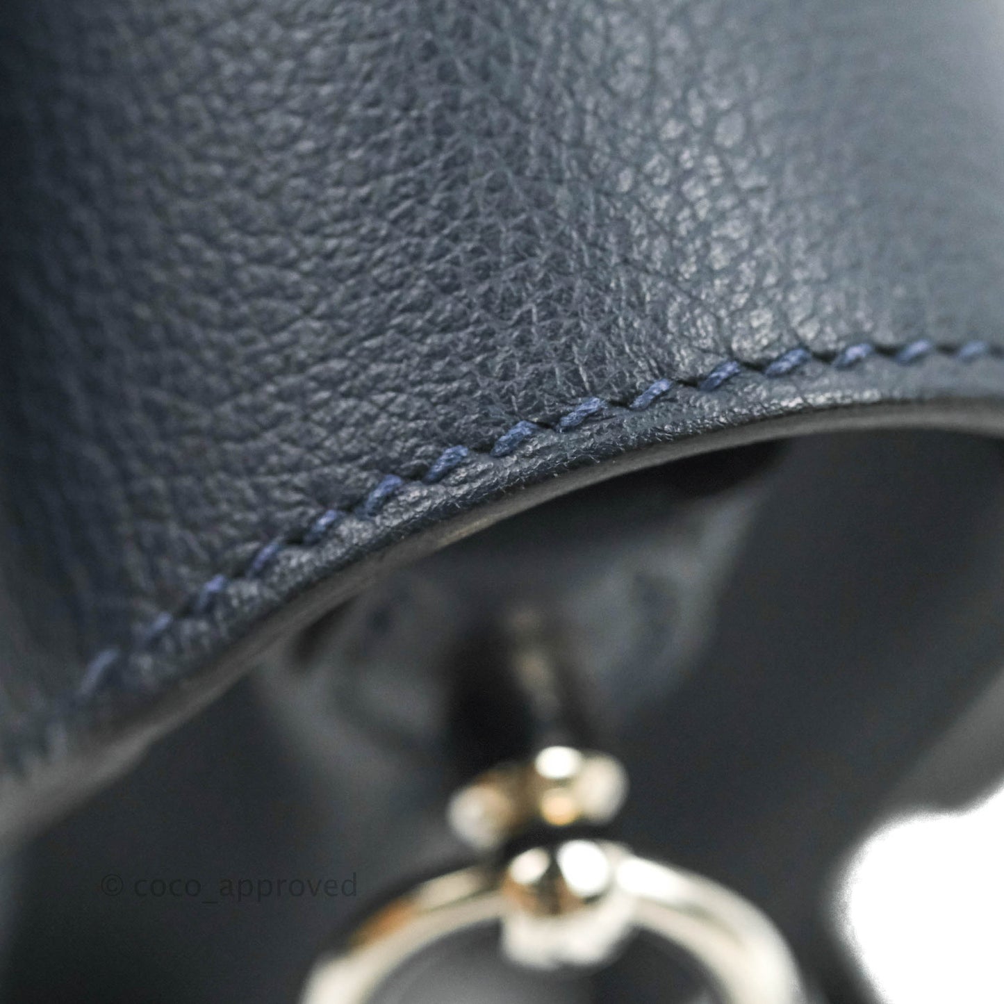 Hermès Roulis Mini 18 Bleu Nuit Evercolor Palladium Hardware