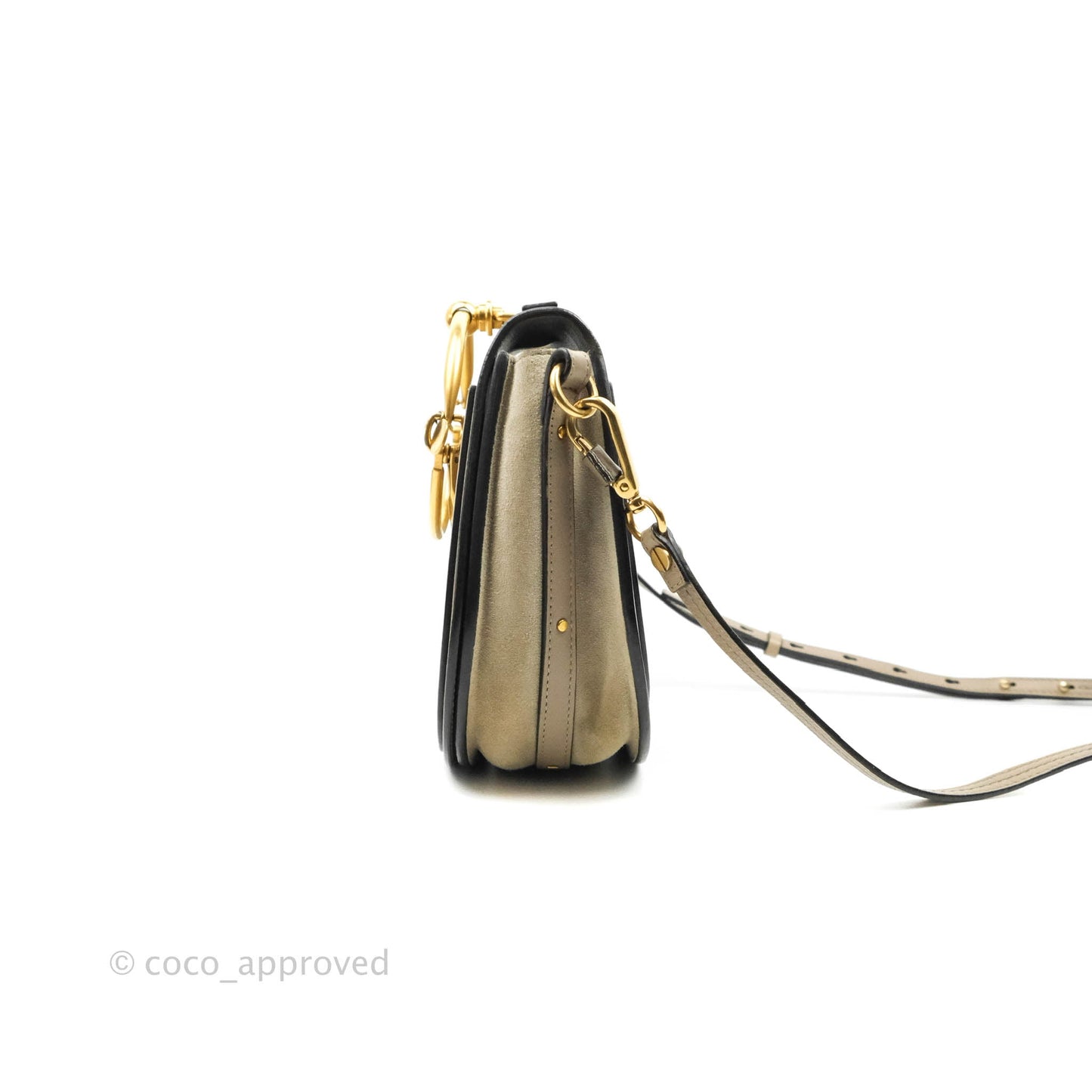 Chloé Medium Nile Crossbody Bag Motty Grey Calfskin