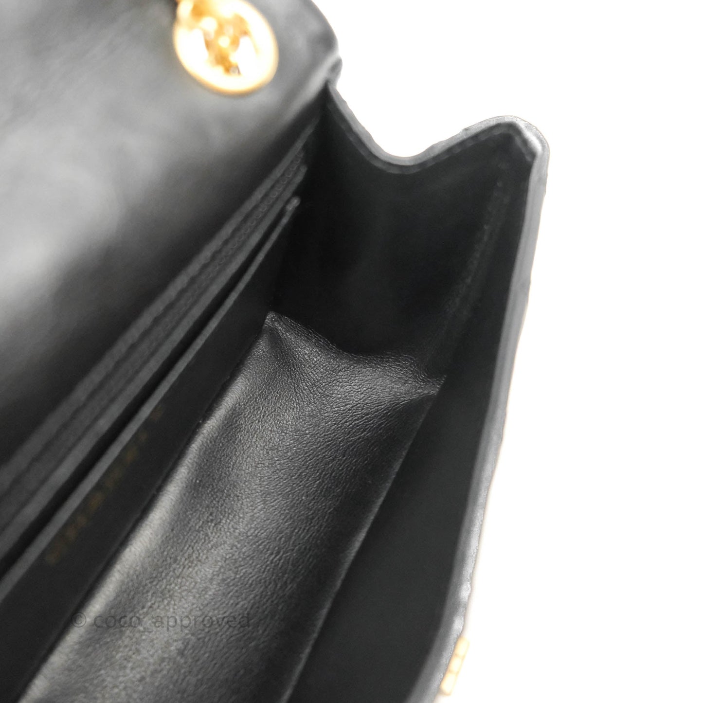 Chanel Mini Reissue 224 Black Aged Calfskin Aged Gold Hardware