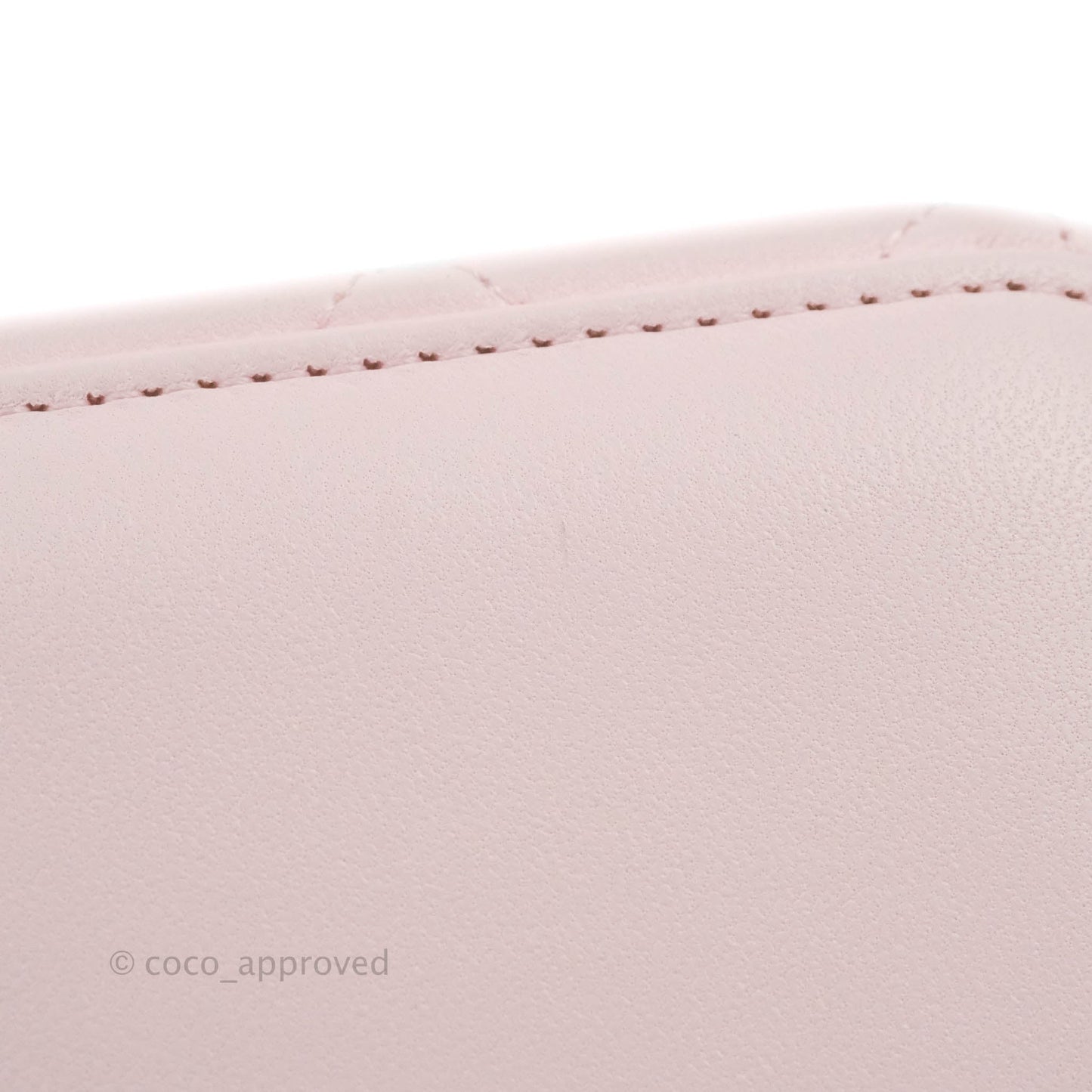 Chanel Top Handle Vanity with Chain Light Pink Lambskin Gold Hardware