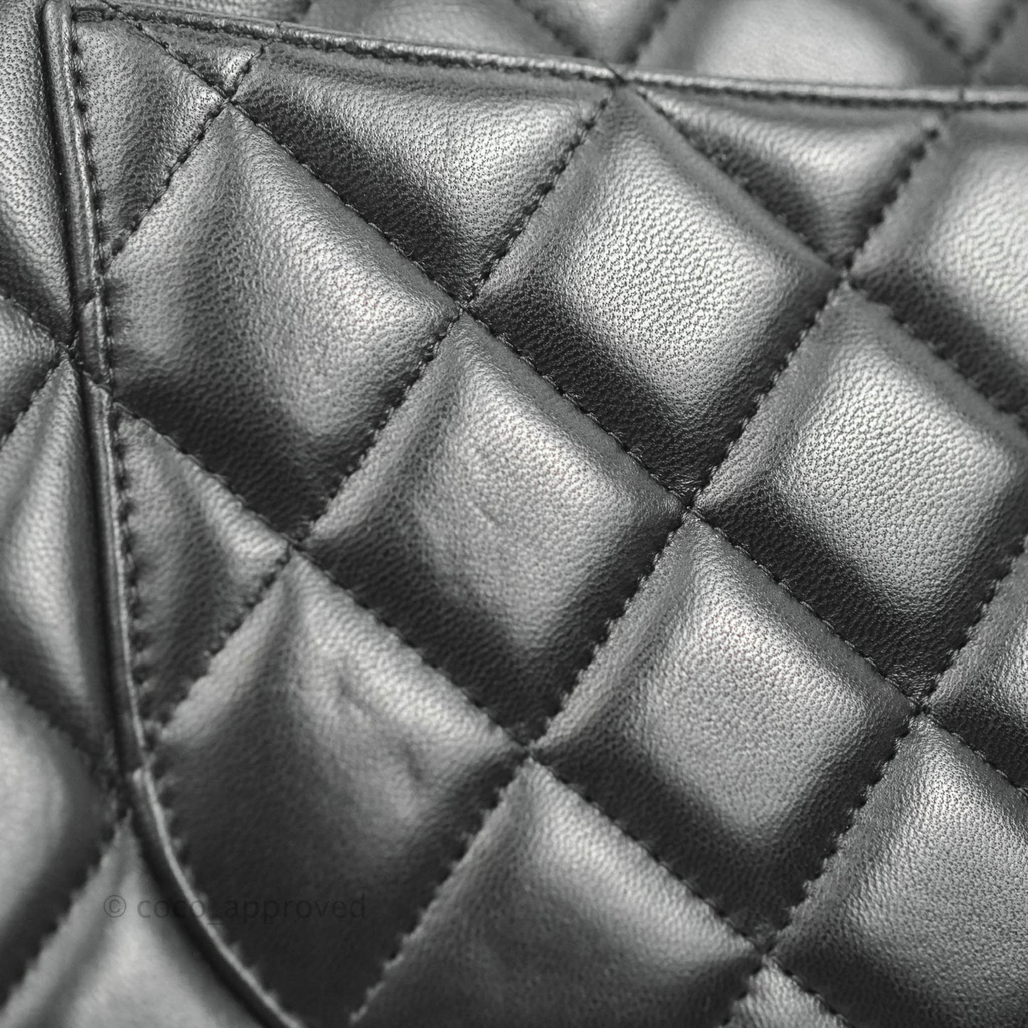 Chanel Jumbo Double Flap Black Lambskin Silver Hardware⁣⁣