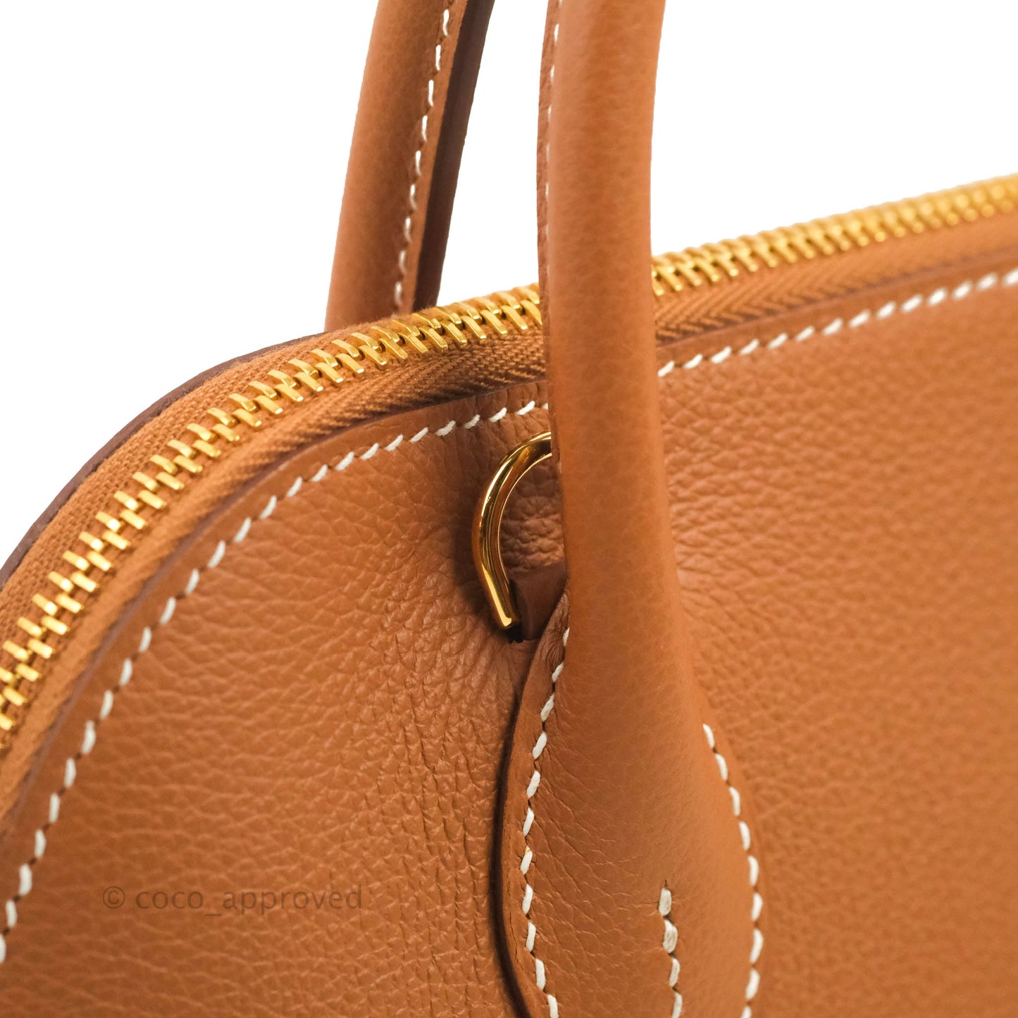 Hermès Bolide 1923 25 Gold Evercolor Gold Hardware