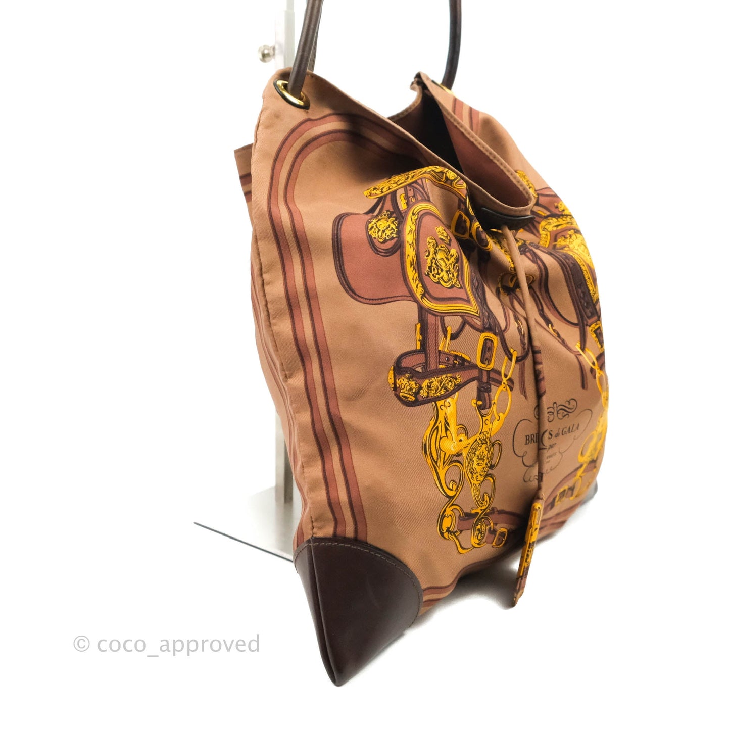Hermès Silk City Tote Bag Marron