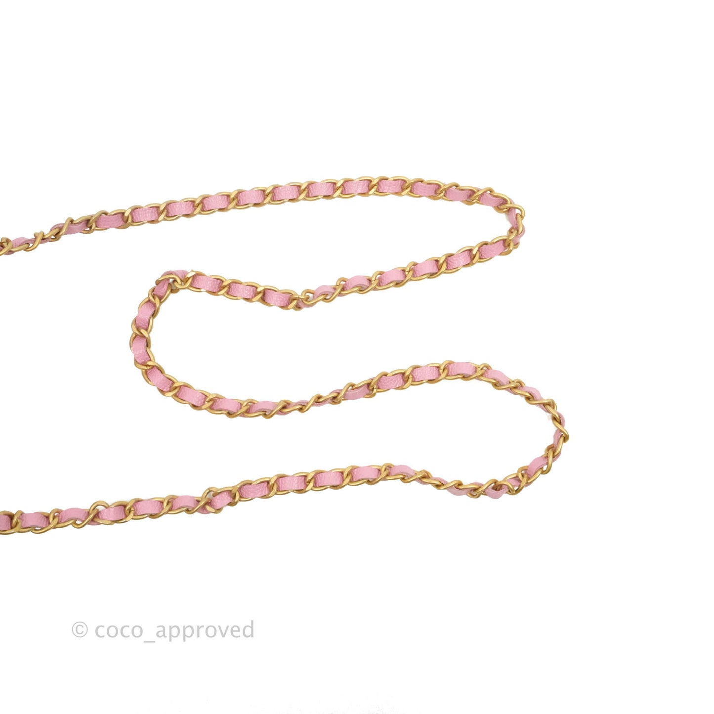 Chanel Top Handle Wallet On Chain WOC Pink Caviar Gold Hardware 22S