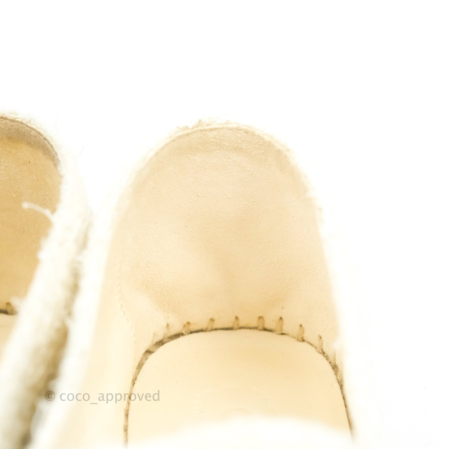 Chanel Espadrilles Tweed Black Beige 40