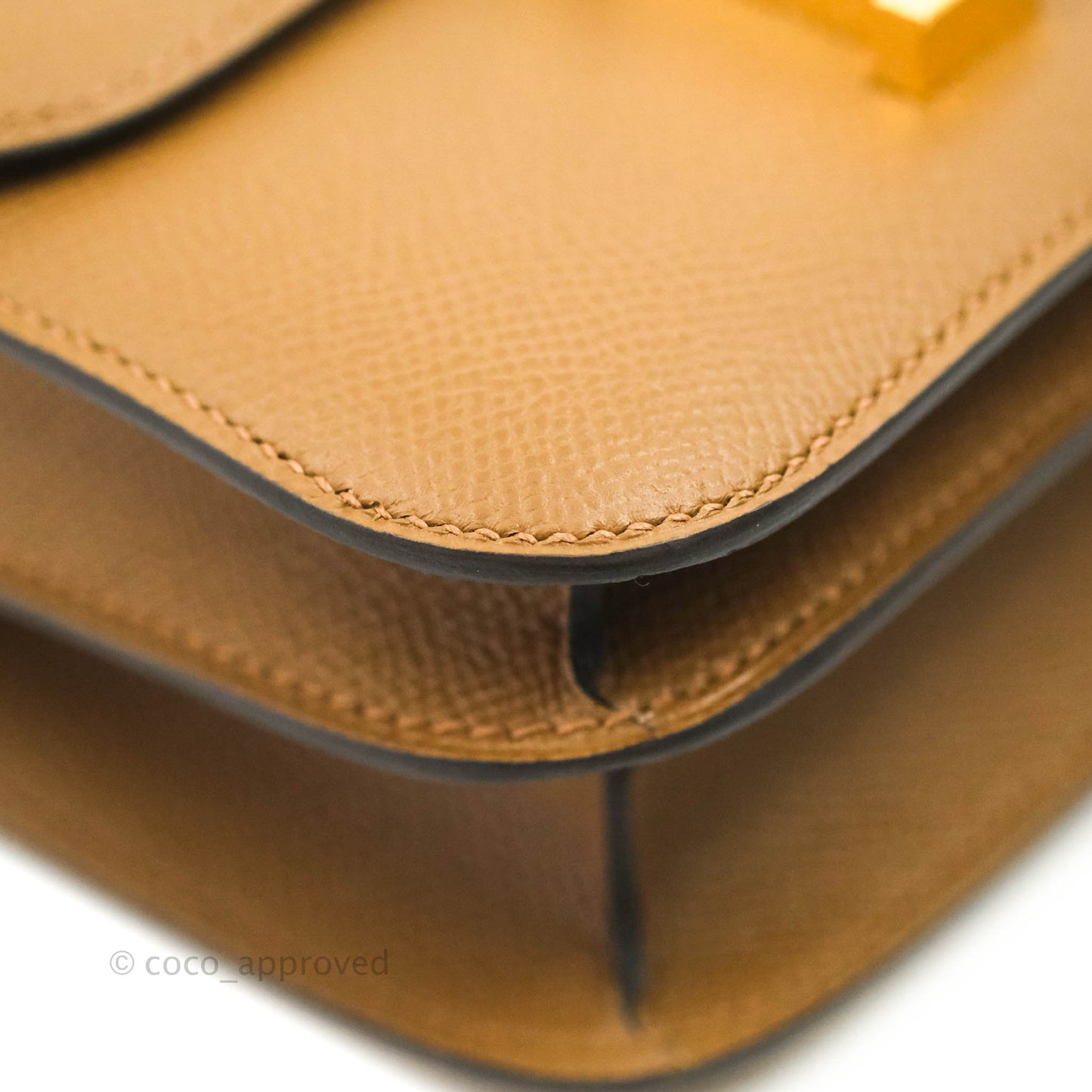 Hermès Constance Mini 18cm Alezan Epsom Gold Hardware