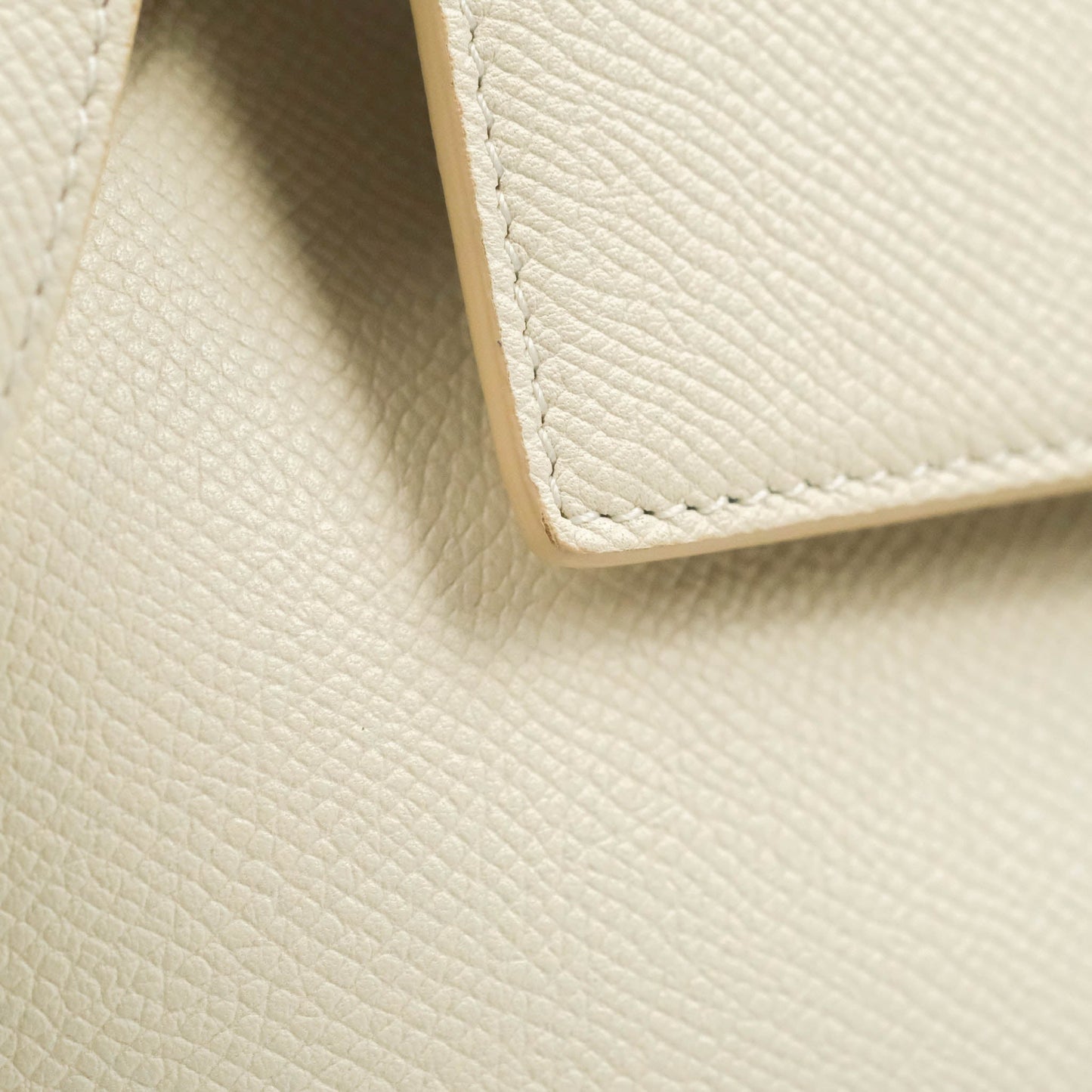 Celine Mini Belt Bag White Grained Calfskin Gold Hardware