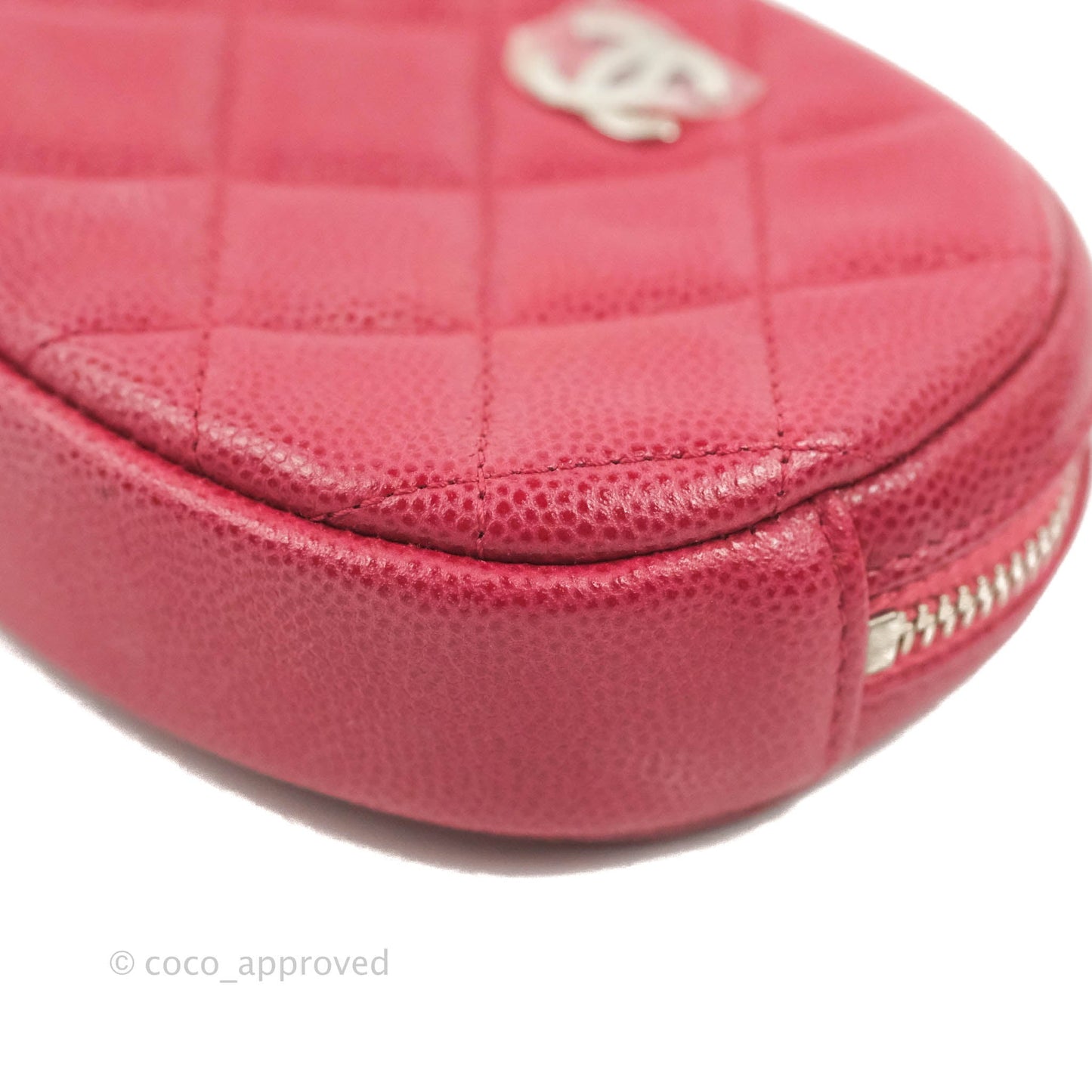 Chanel Red Round Coin Purse