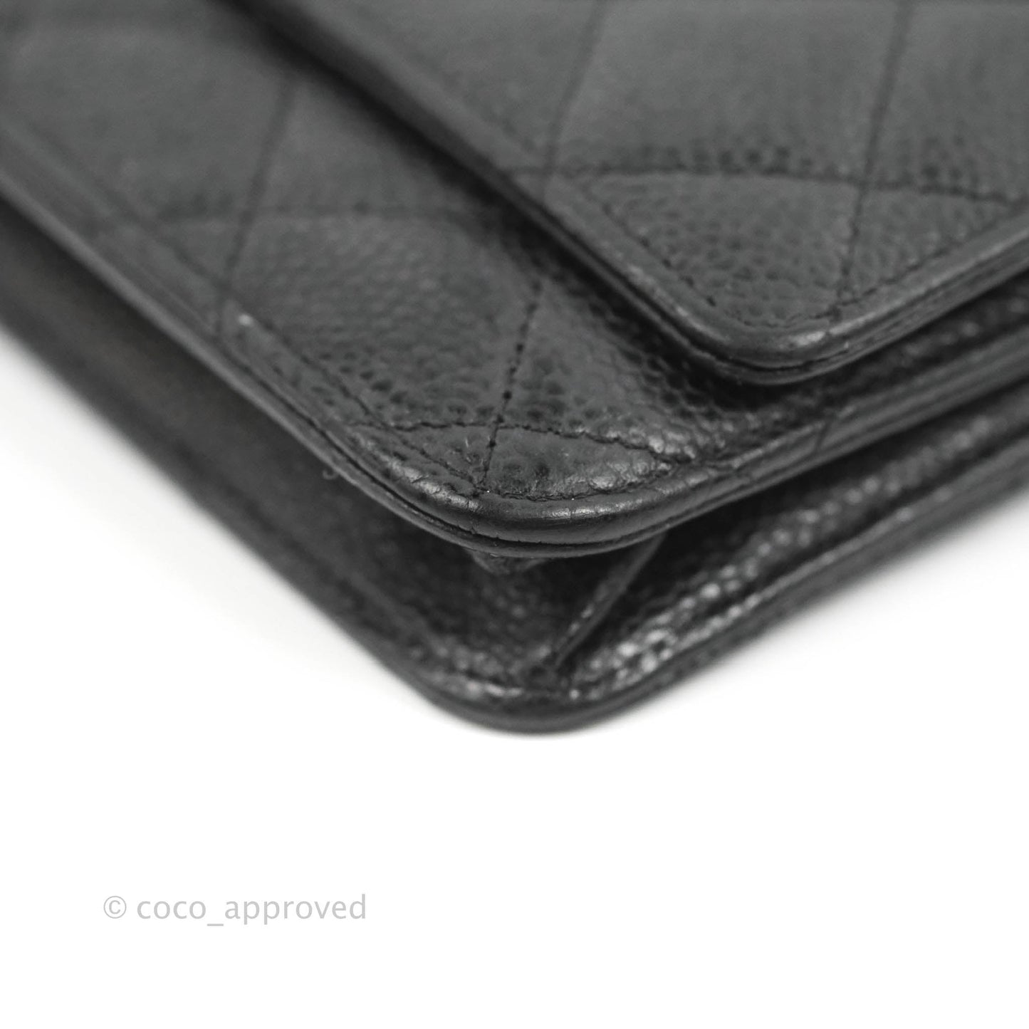 Chanel Quilted Classic WOC Black Caviar Gold Hardware