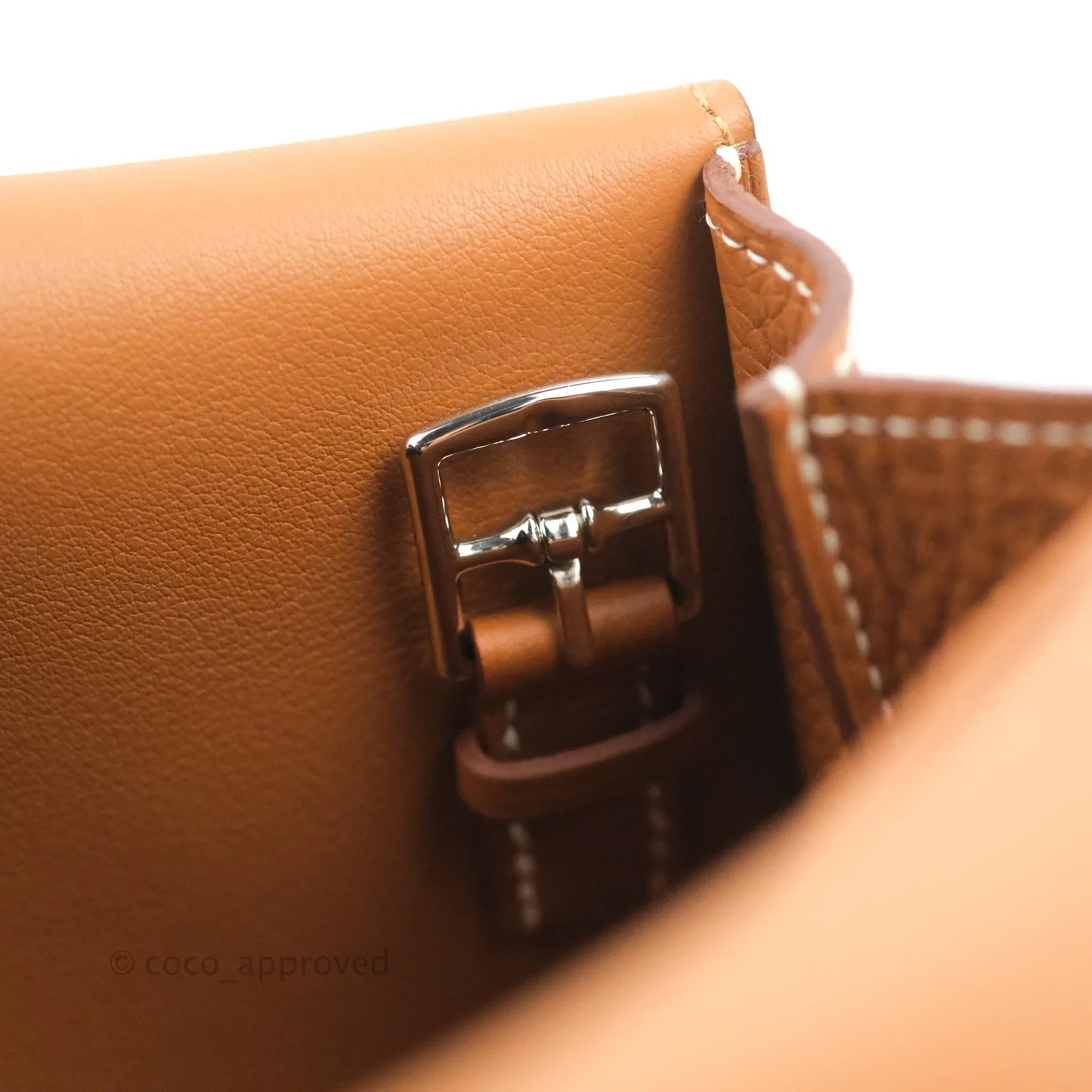 Hermès Halzan 25 Gold Clemence Palladium Hardware