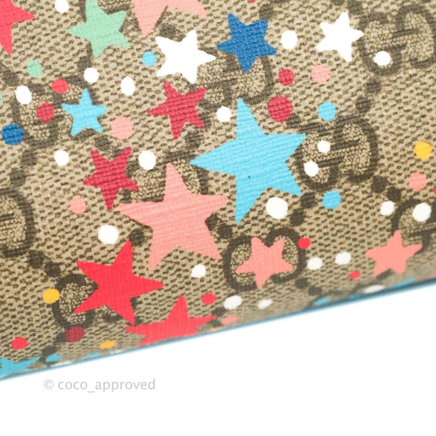 Gucci Kids Tote Bag GG Star Printed Blue