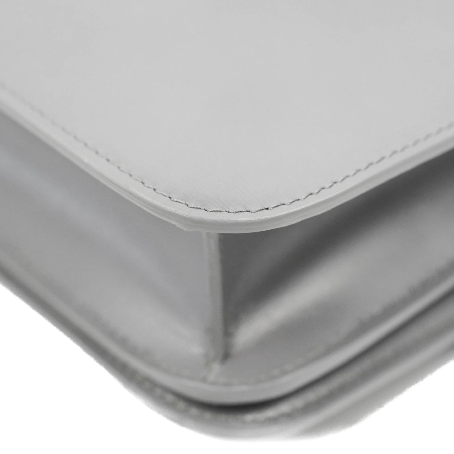 Celine Teen Classic Box Flap Light Grey Calfskin