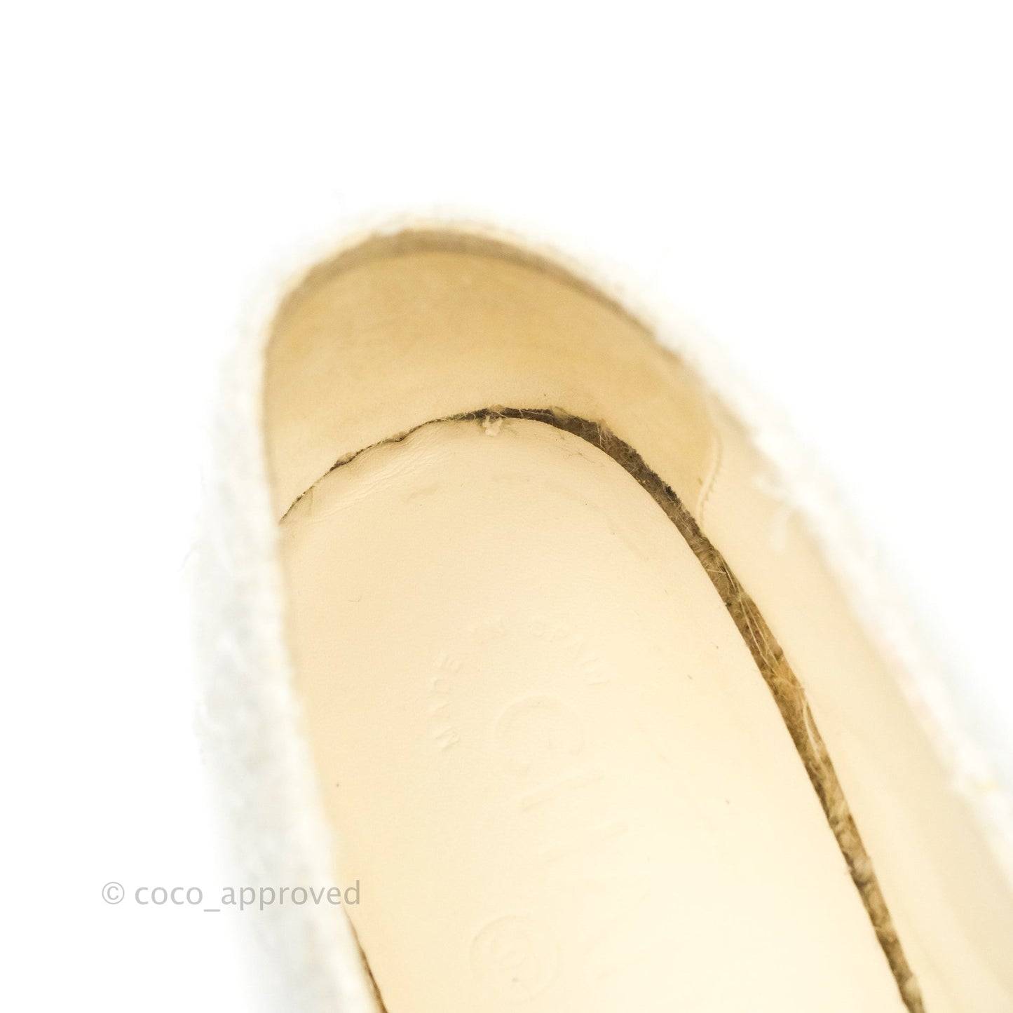 Chanel Espadrilles Tweed Black Beige 40