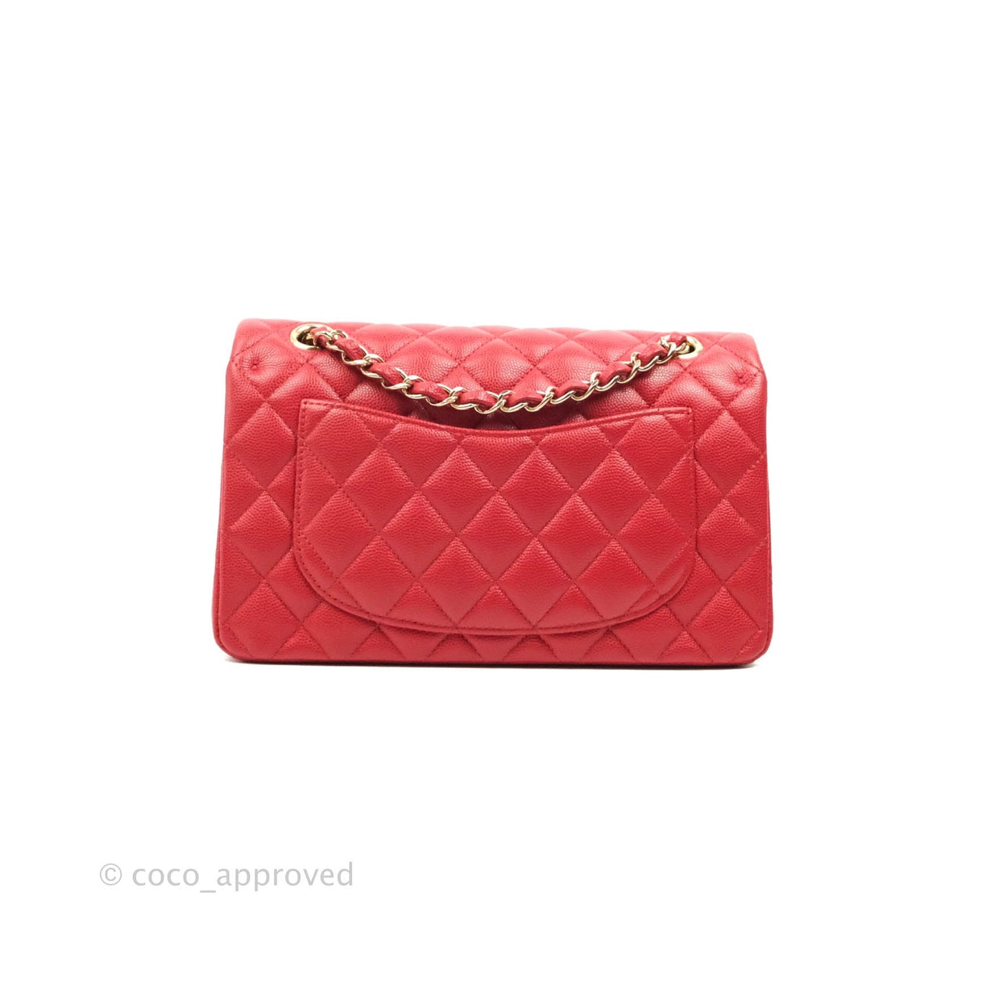Chanel Classic Small S/M Flap Red Caviar Gold Hardware