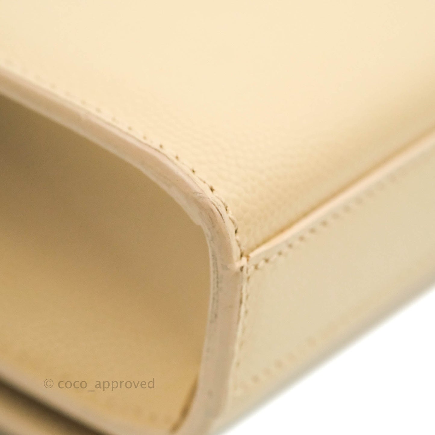 Saint Laurent Beige Kate Small Grained Leather Shoulder Bag Gold Hardware