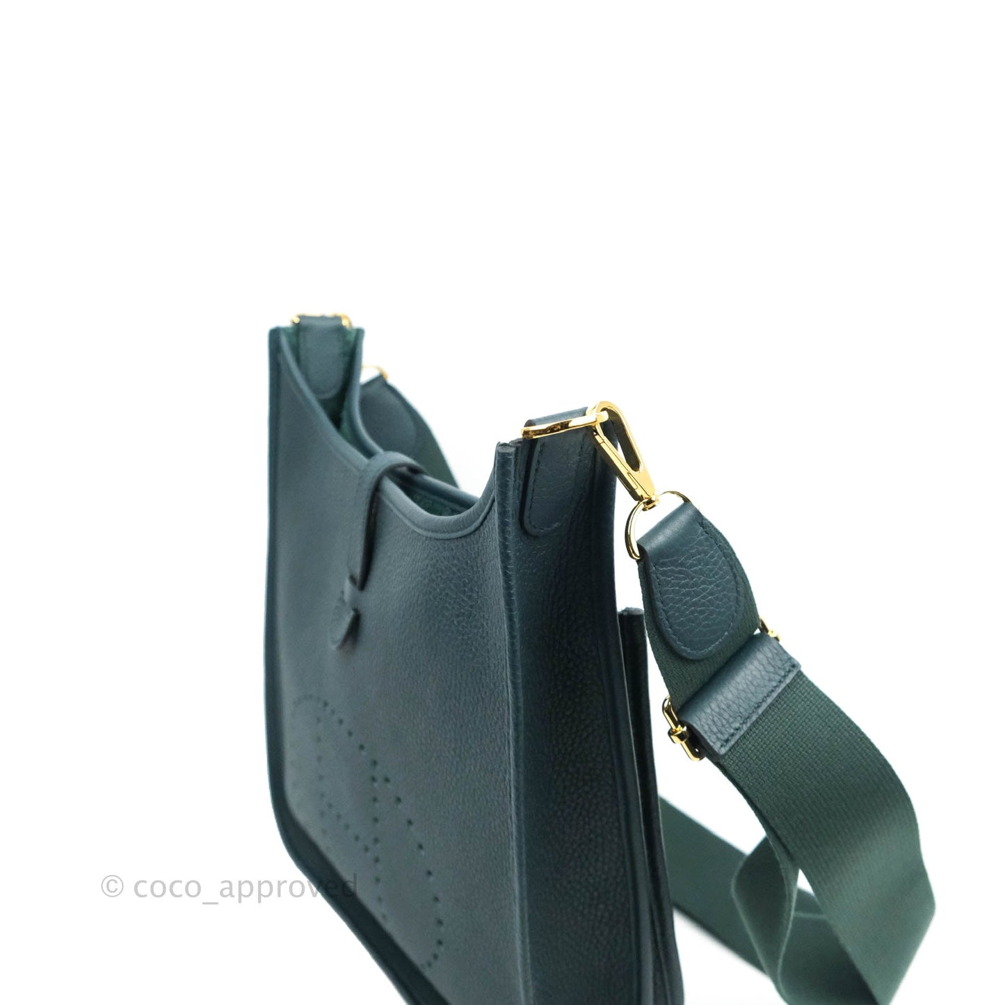 Hermès Evelyne 29 Taurillon Clemence Vert Cypress Gold Hardware