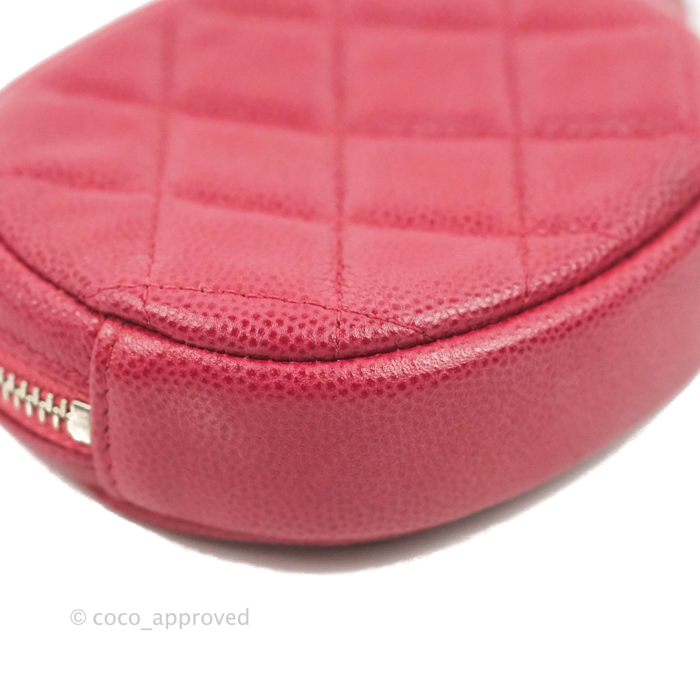 Chanel Red Round Coin Purse