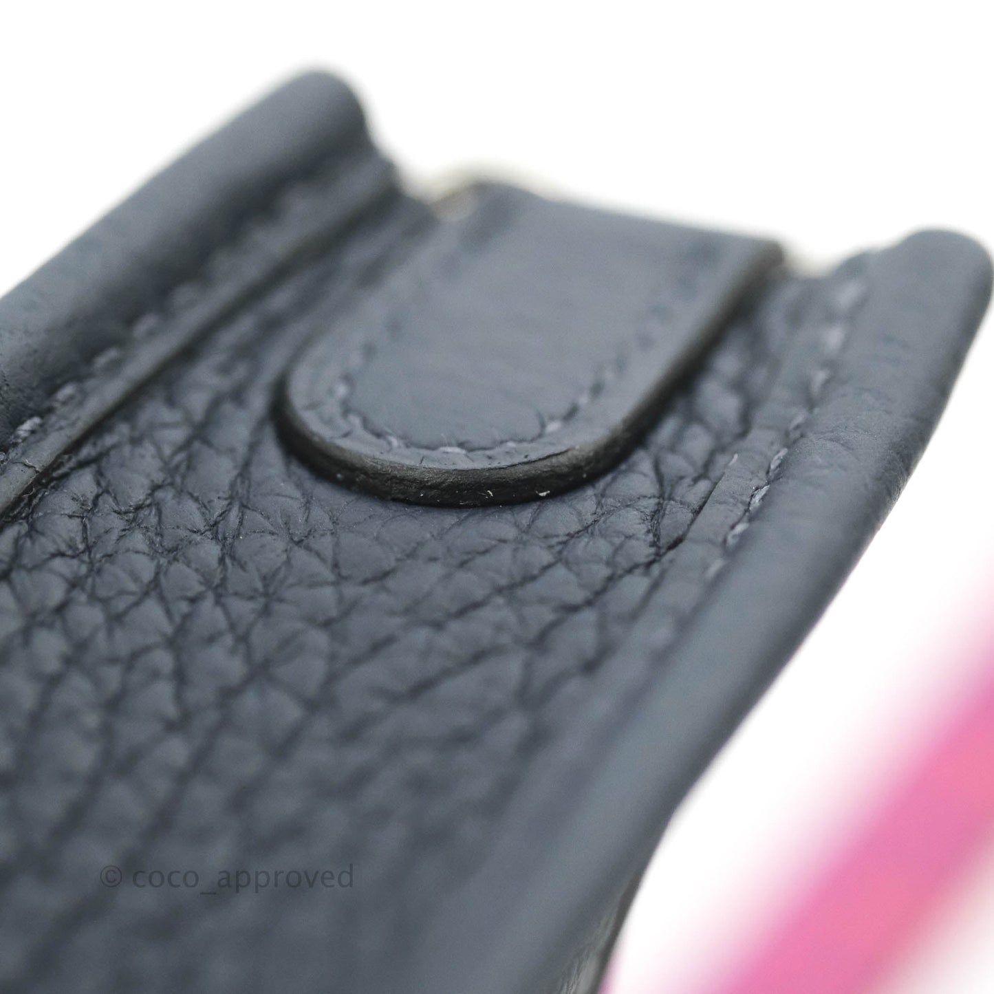Hermès Clemence Mini Evelyne TPM Navy Palladium Hardware