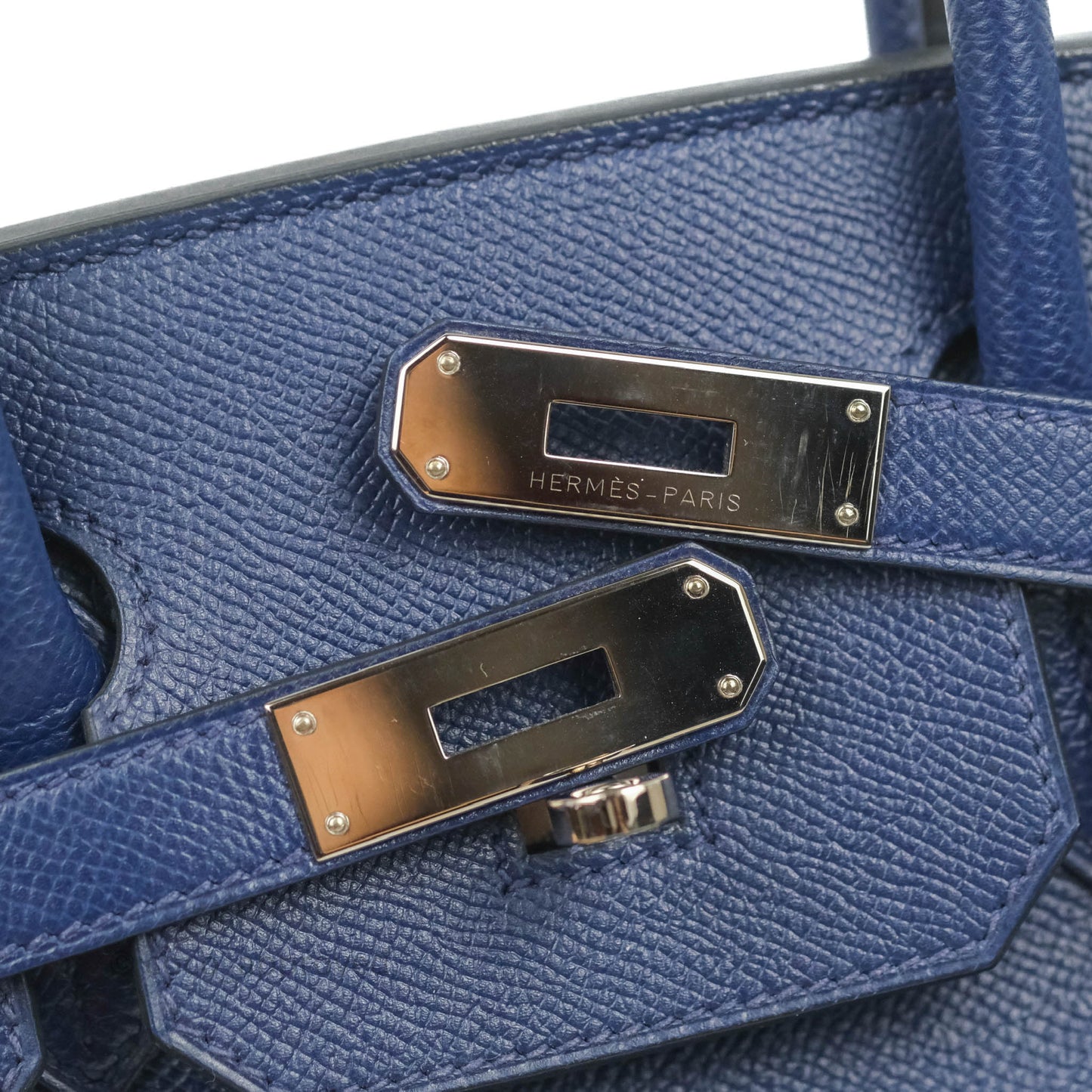 Hermès Birkin 30 Blue Sapphire Epsom Palladium Hardware