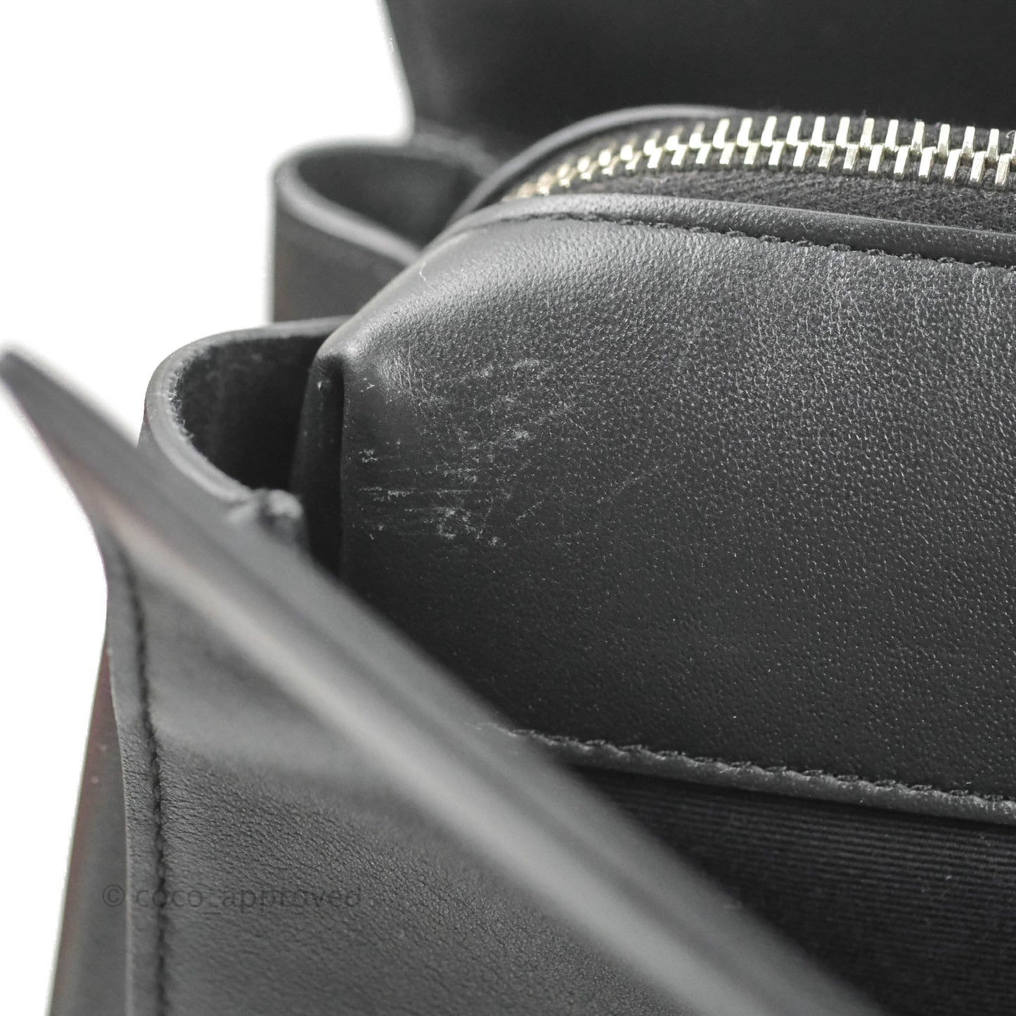 Saint Laurent Larger Jane Bag Black Silver Hardware
