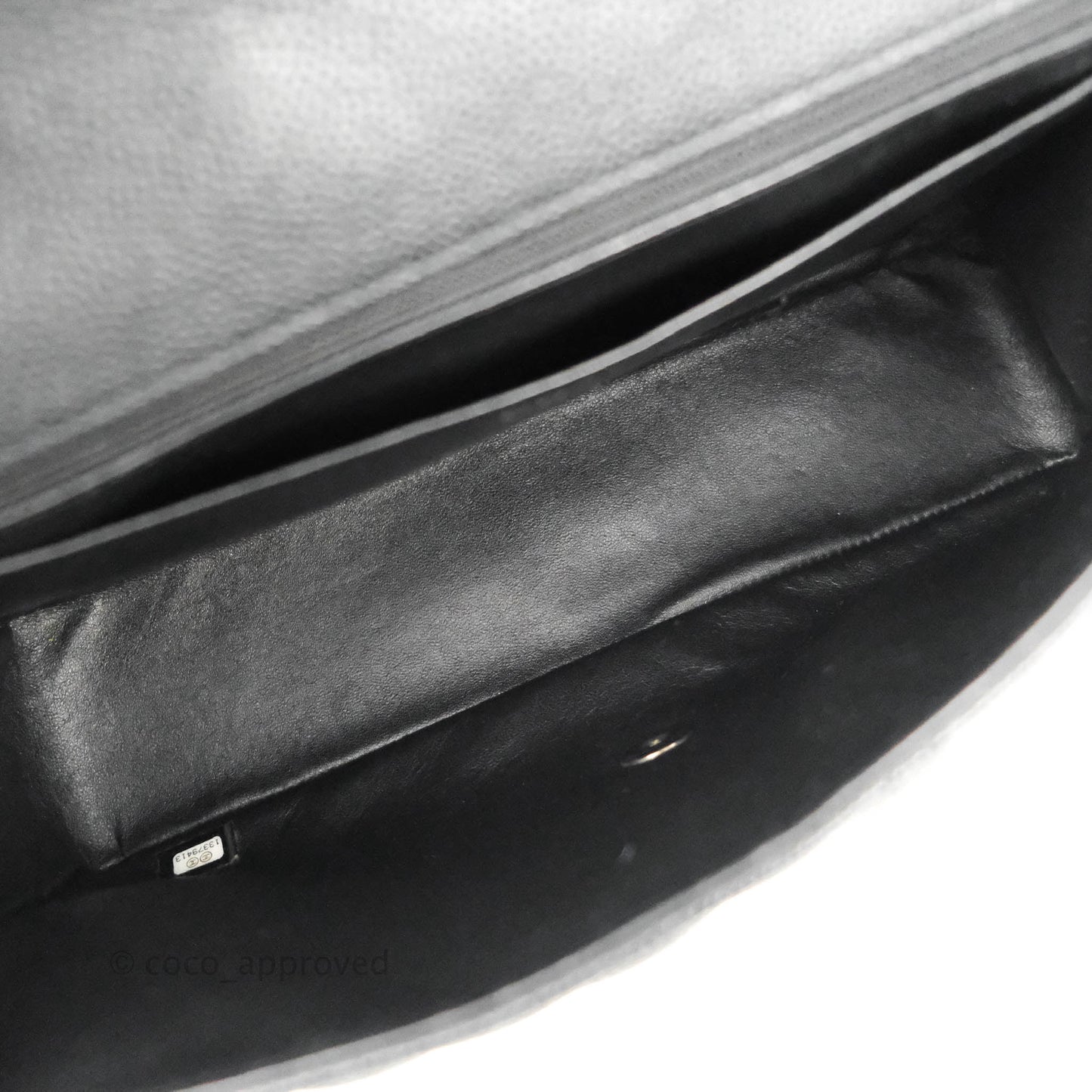 Chanel Jumbo Single Flap Black Caviar Silver Hardware