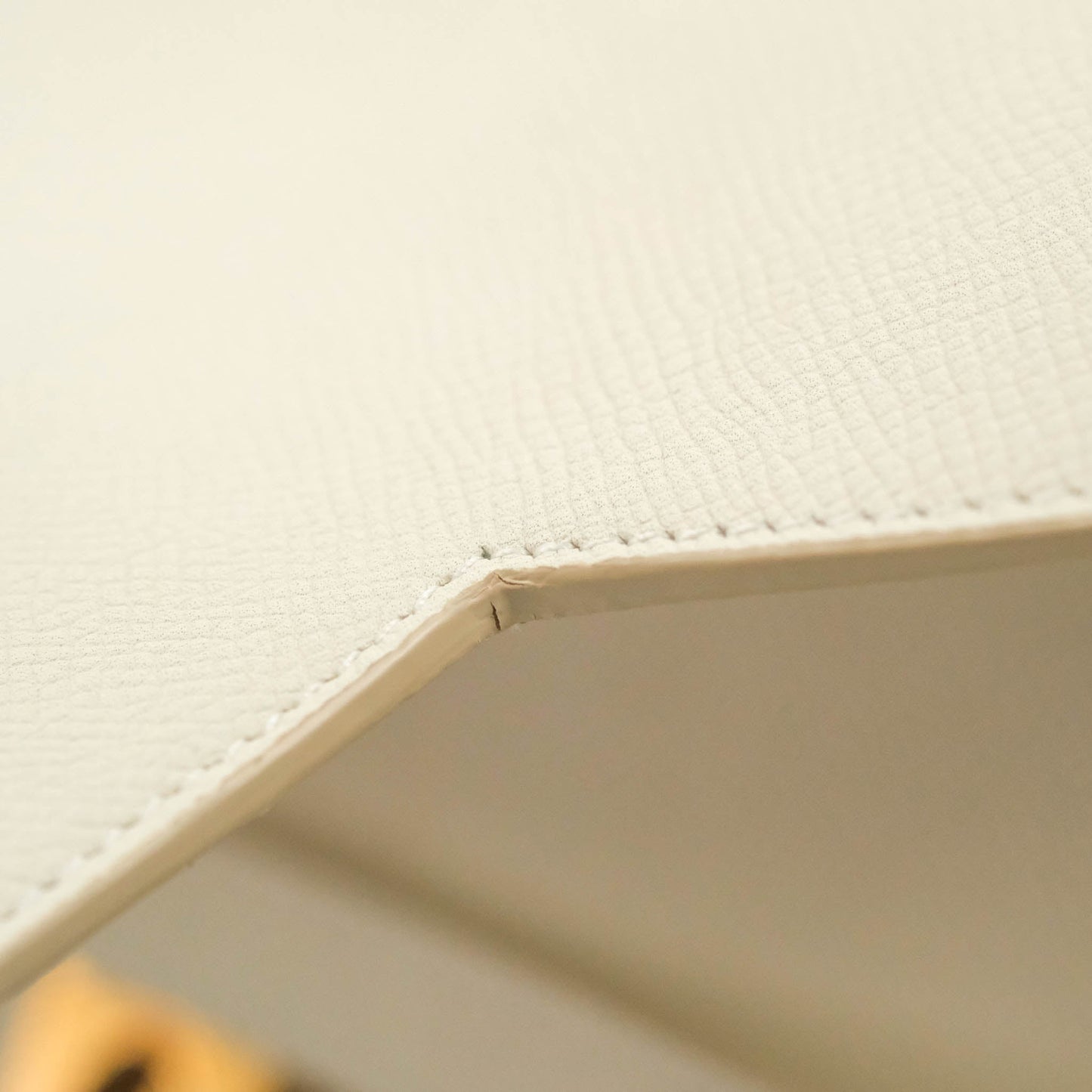 Celine Mini Belt Bag White Grained Calfskin Gold Hardware