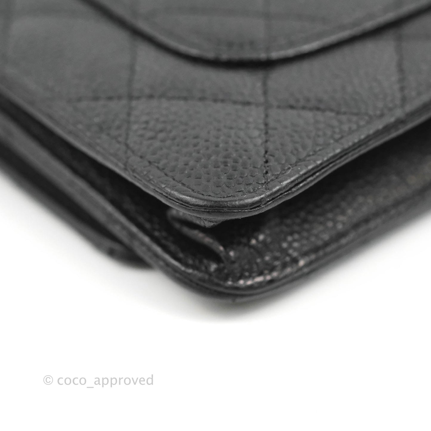 Chanel Quilted Classic WOC Black Caviar Gold Hardware