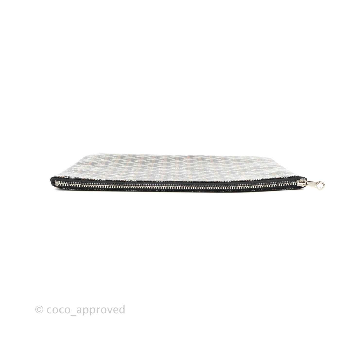 Goyard Senat Mgm Pocket Goyard Canvas & Chevroches Calfskin Silver Hardware