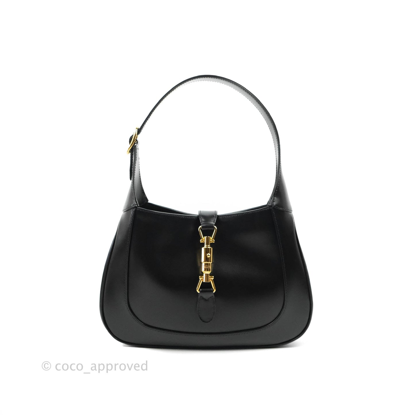 Gucci Jackie 1961 Black Small Shoulder Bag Gold Hardware