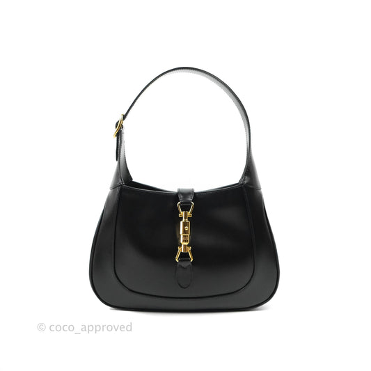 Gucci Jackie 1961 Black Small Shoulder Bag Gold Hardware