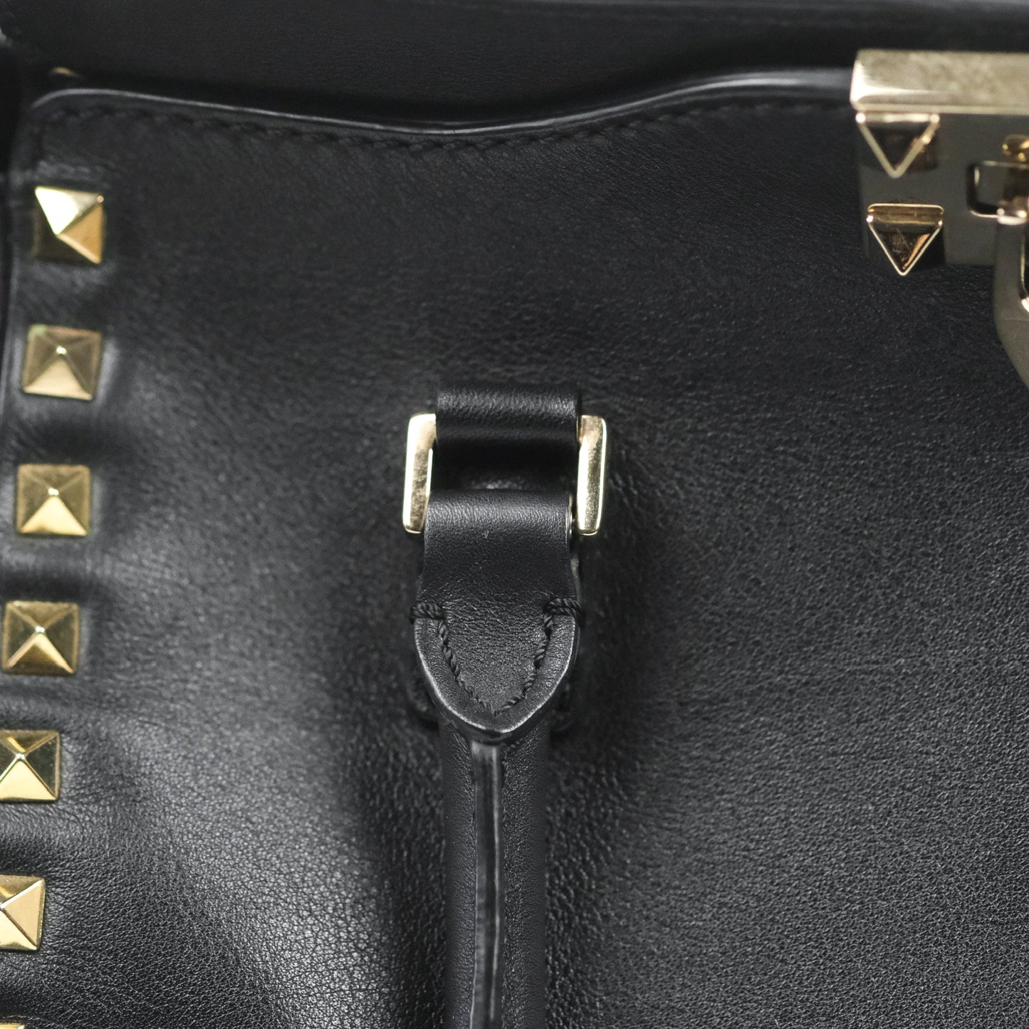 Valentino Garavani Small Rockstud Bag Black Calfskin