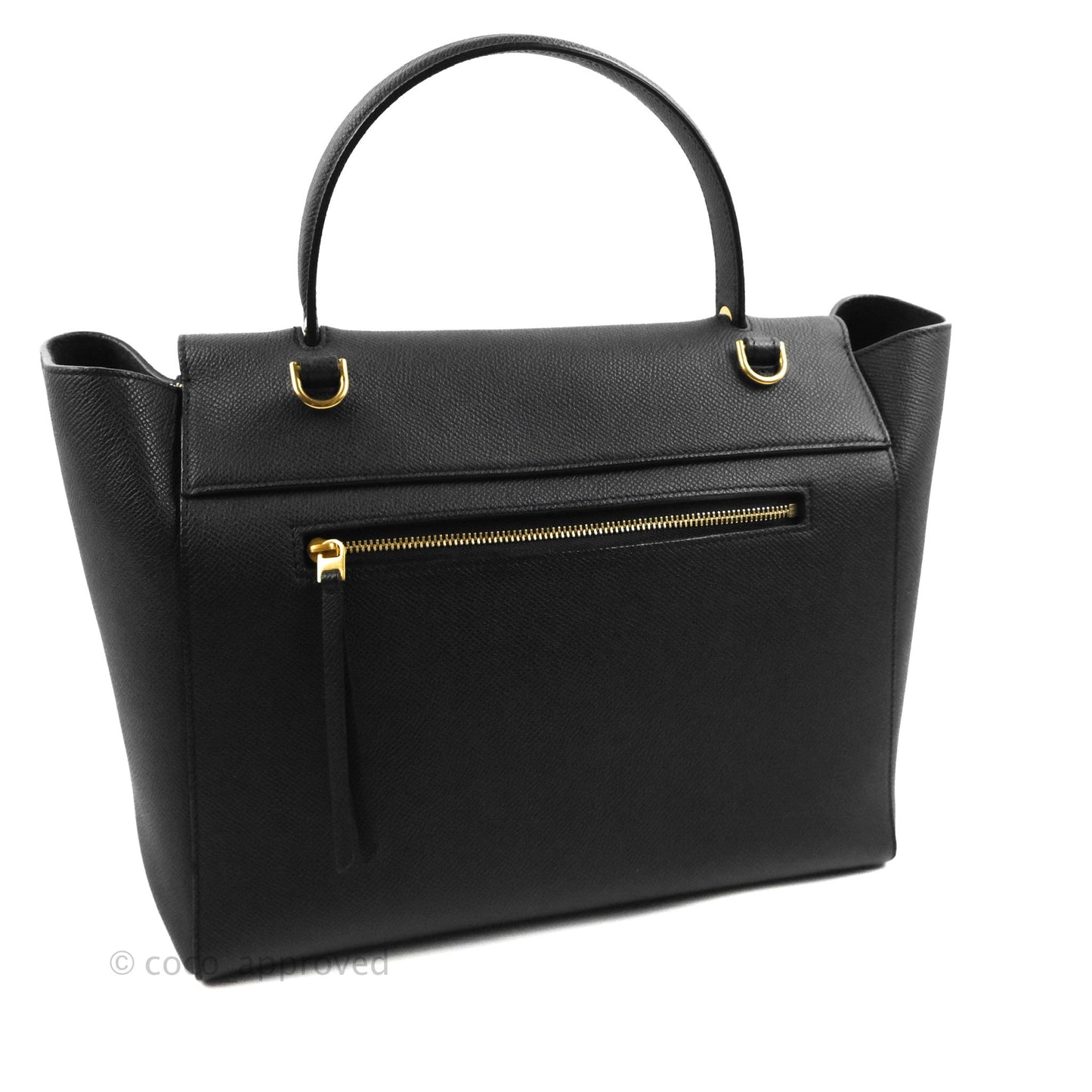 Celine Mini Belt Bag Black Grained Calfskin Gold Hardware