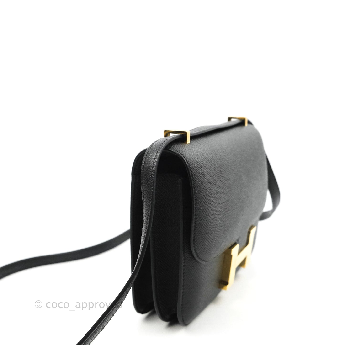 Hermès Constance Mini 18cm Black Epsom Gold Hardware