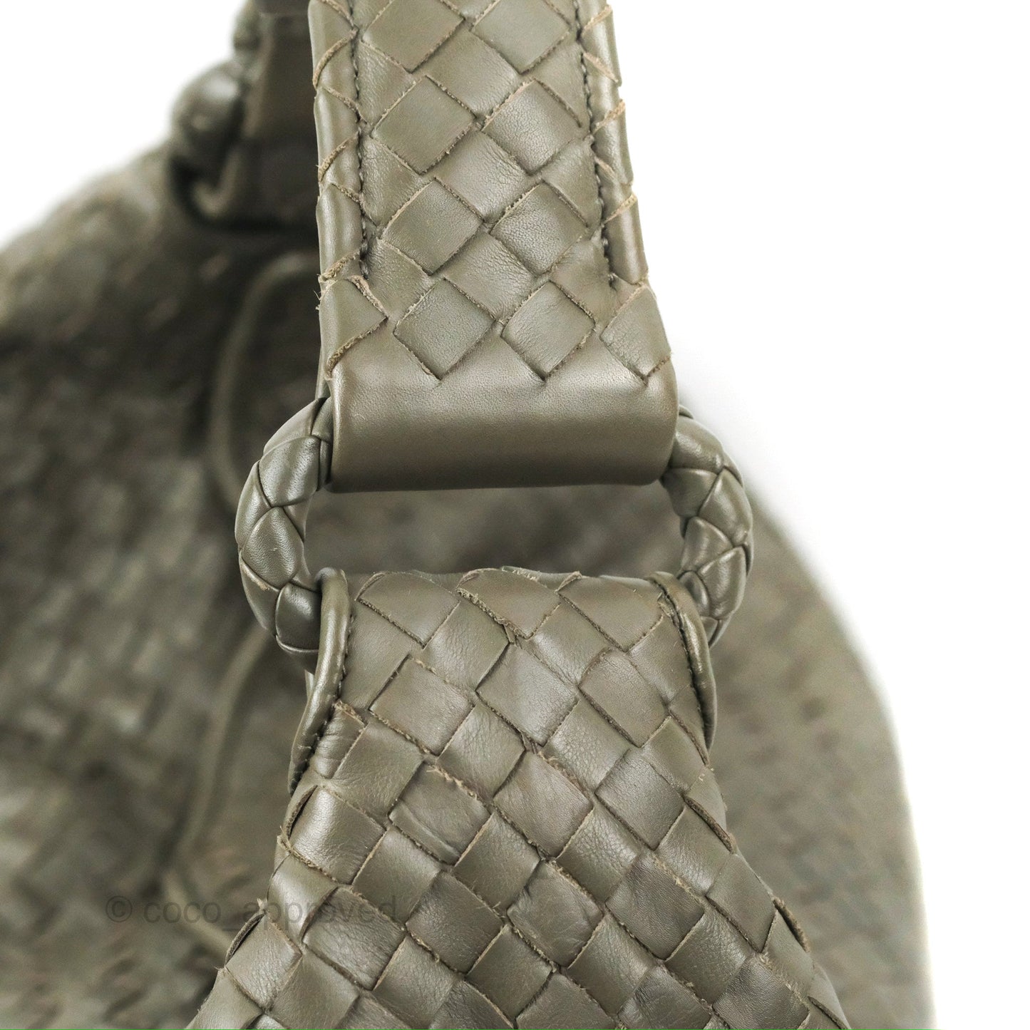 Bottega Veneta Medium Sloane Hobo Intrecciato Nappa Dark Olive Green