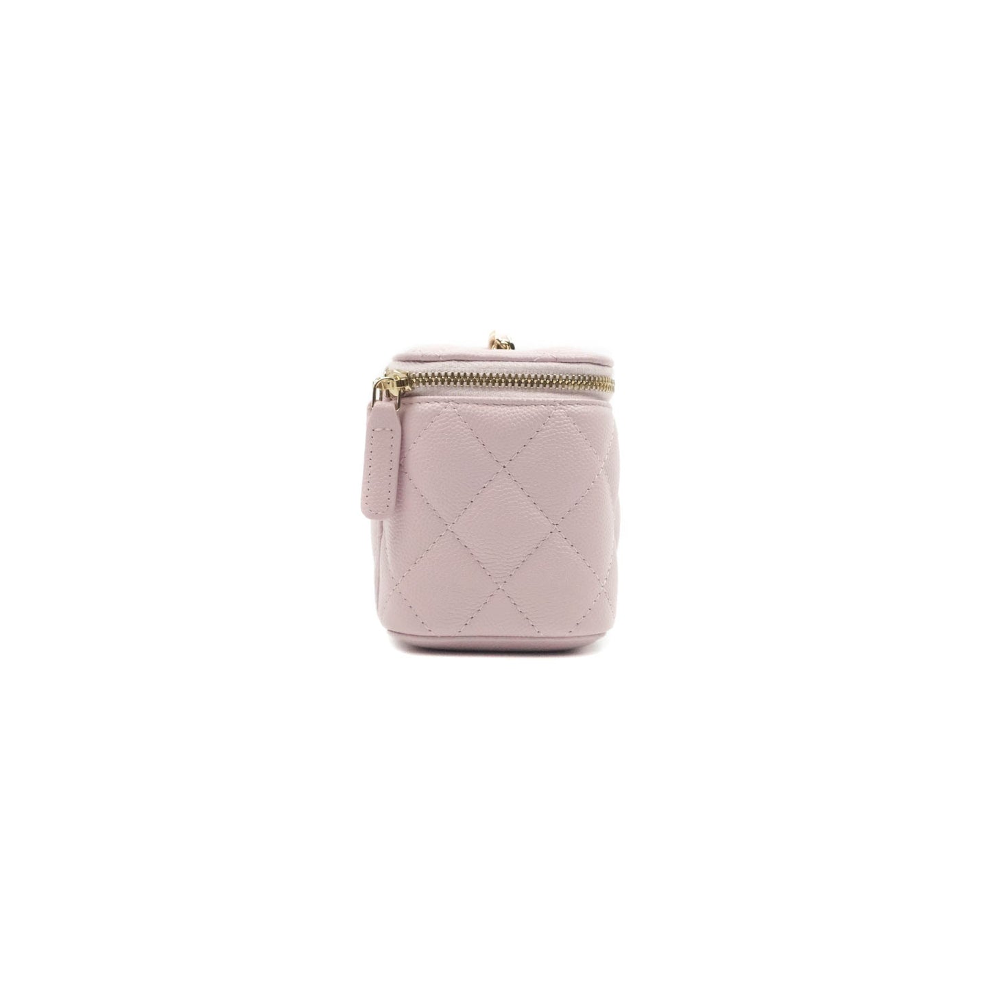Chanel Mini Vanity Classic With Chain Lilac Rose Clair Caviar Gold Hardware