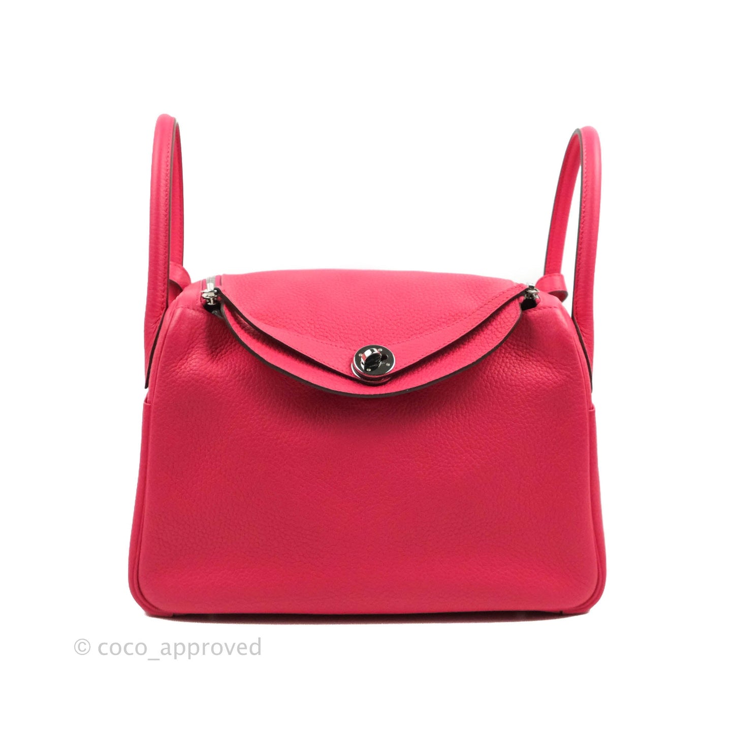 Hermès Lindy 30 Rose Extreme Clemence Palladium Hardware