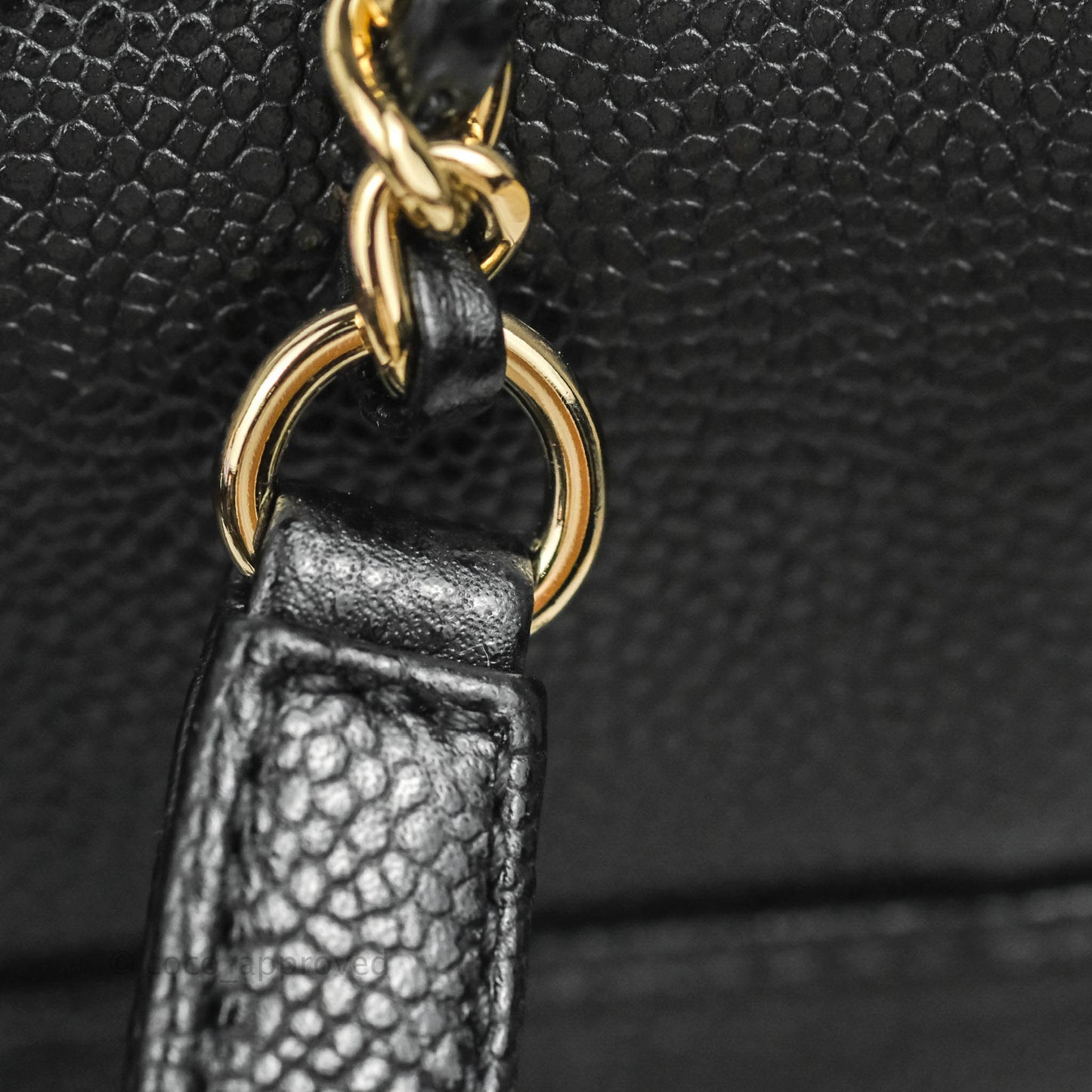 Chanel Quilted Business Affinity Backpack Black Caviar Light Gold Hardware