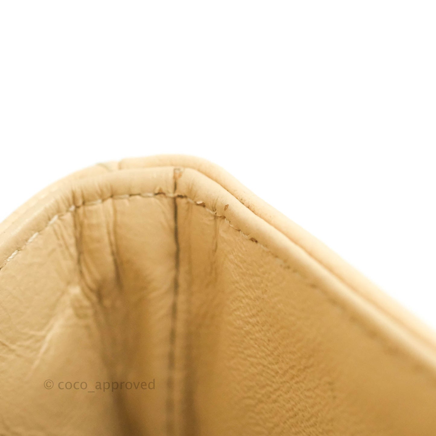 Chanel Classic M/L Medium Flap Quilted Beige Caviar Gold Hardware