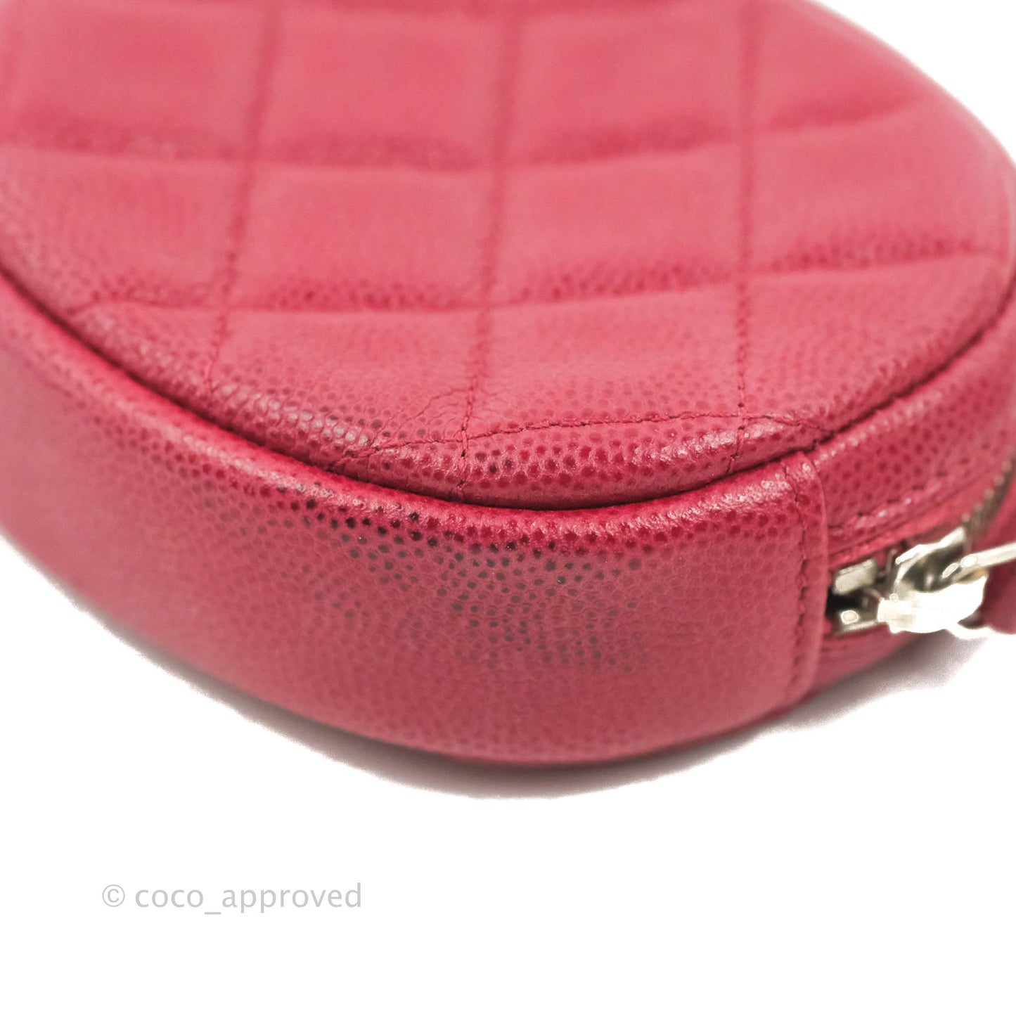 Chanel Red Round Coin Purse