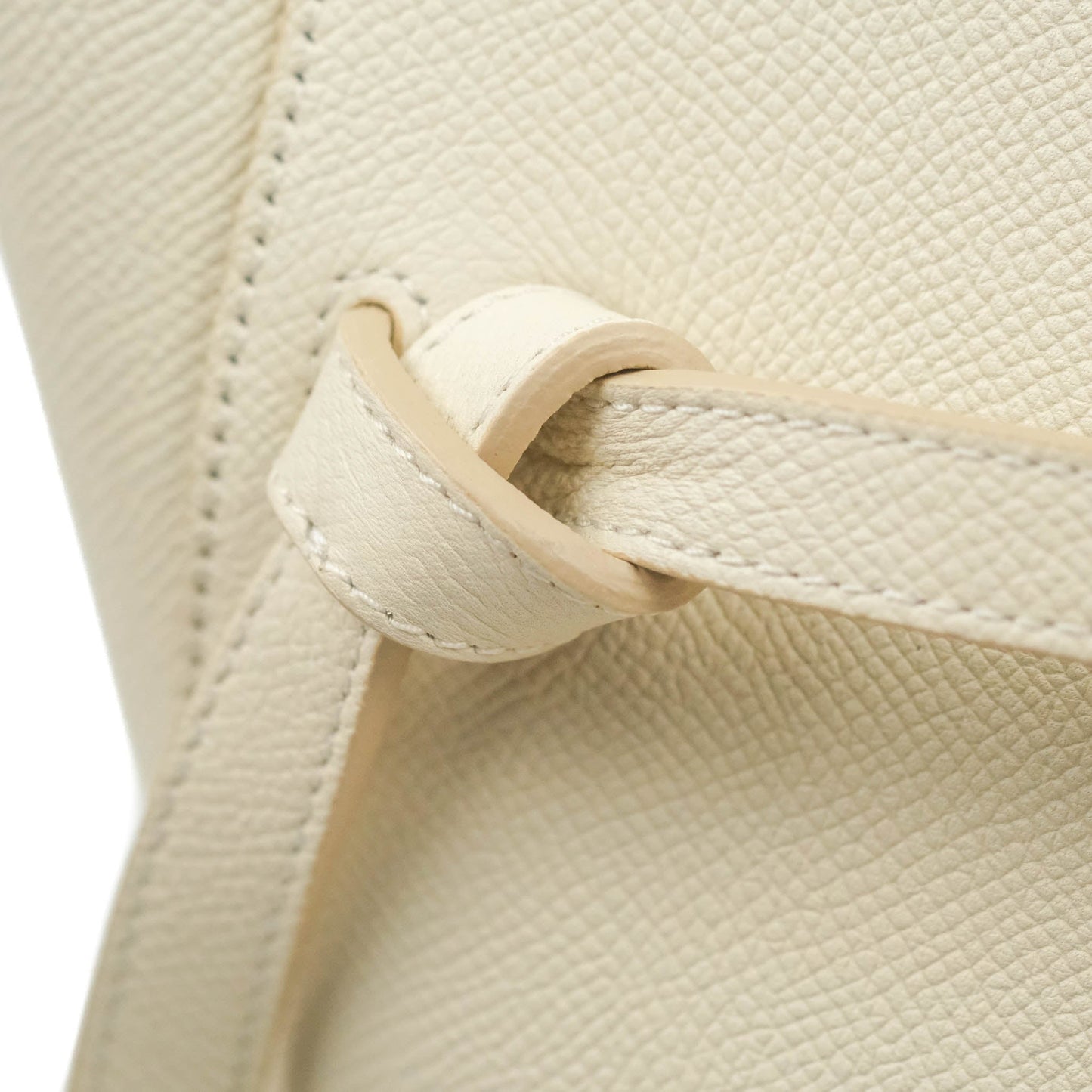 Celine Mini Belt Bag White Grained Calfskin Gold Hardware