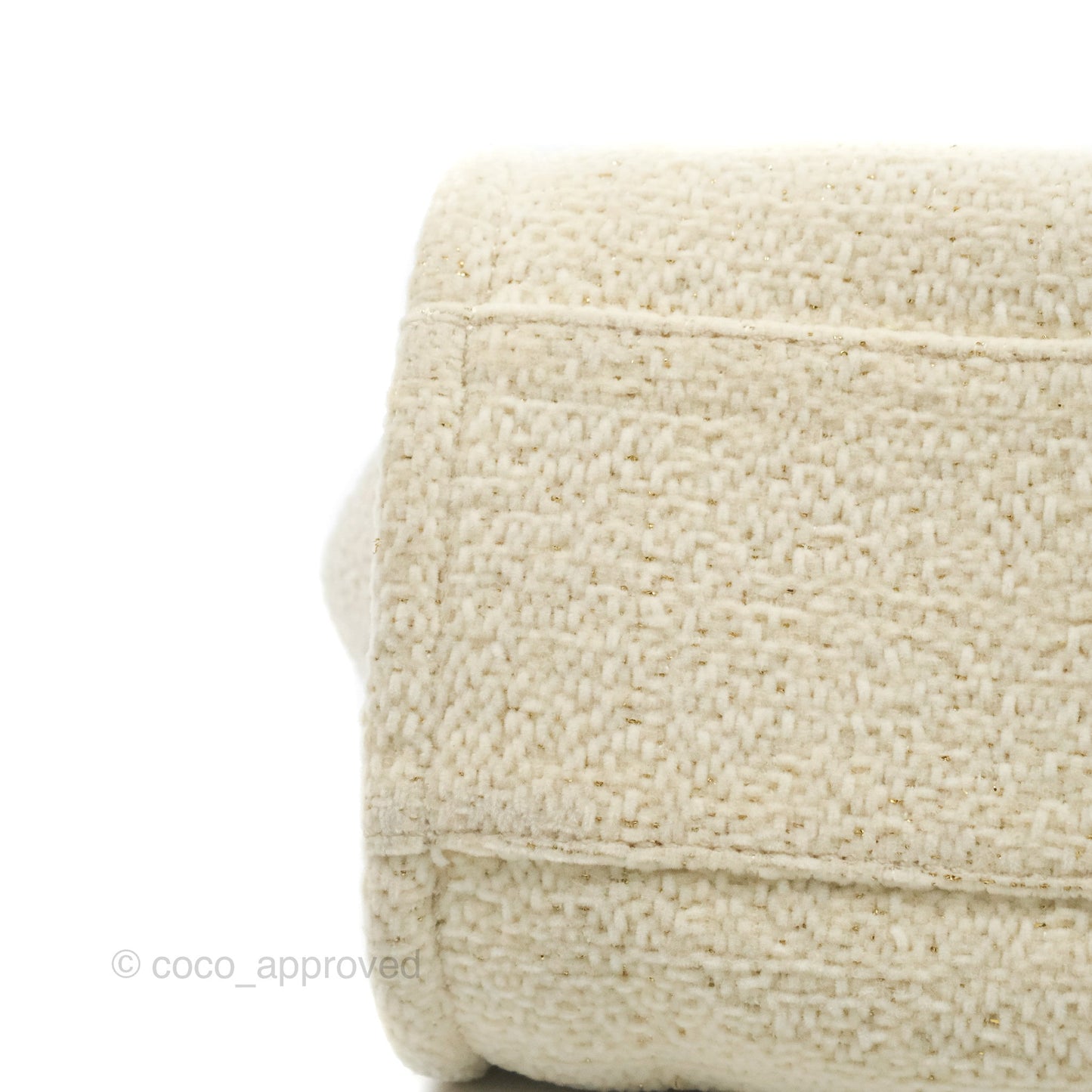 Chanel Medium Deauville Tote Ivory Lurex Boucle 19A