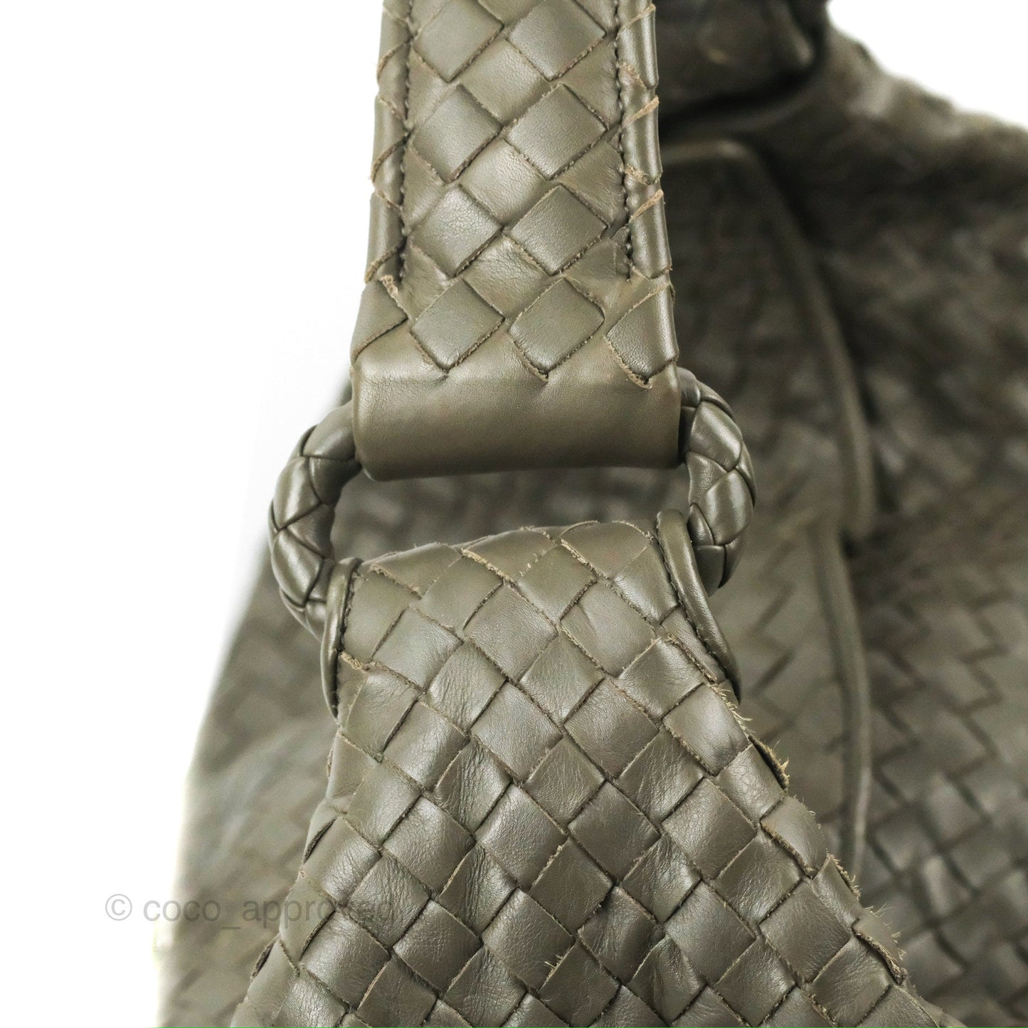 Bottega Veneta Medium Sloane Hobo Intrecciato Nappa Dark Olive Green