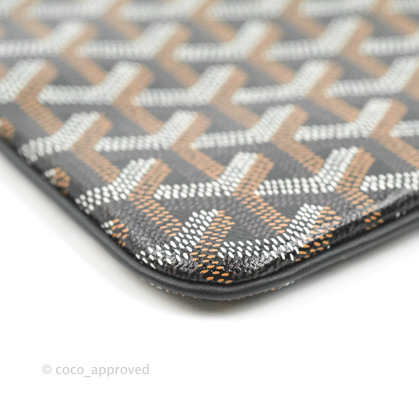 Goyard Senat Mgm Pocket Goyard Canvas & Chevroches Calfskin Silver Hardware