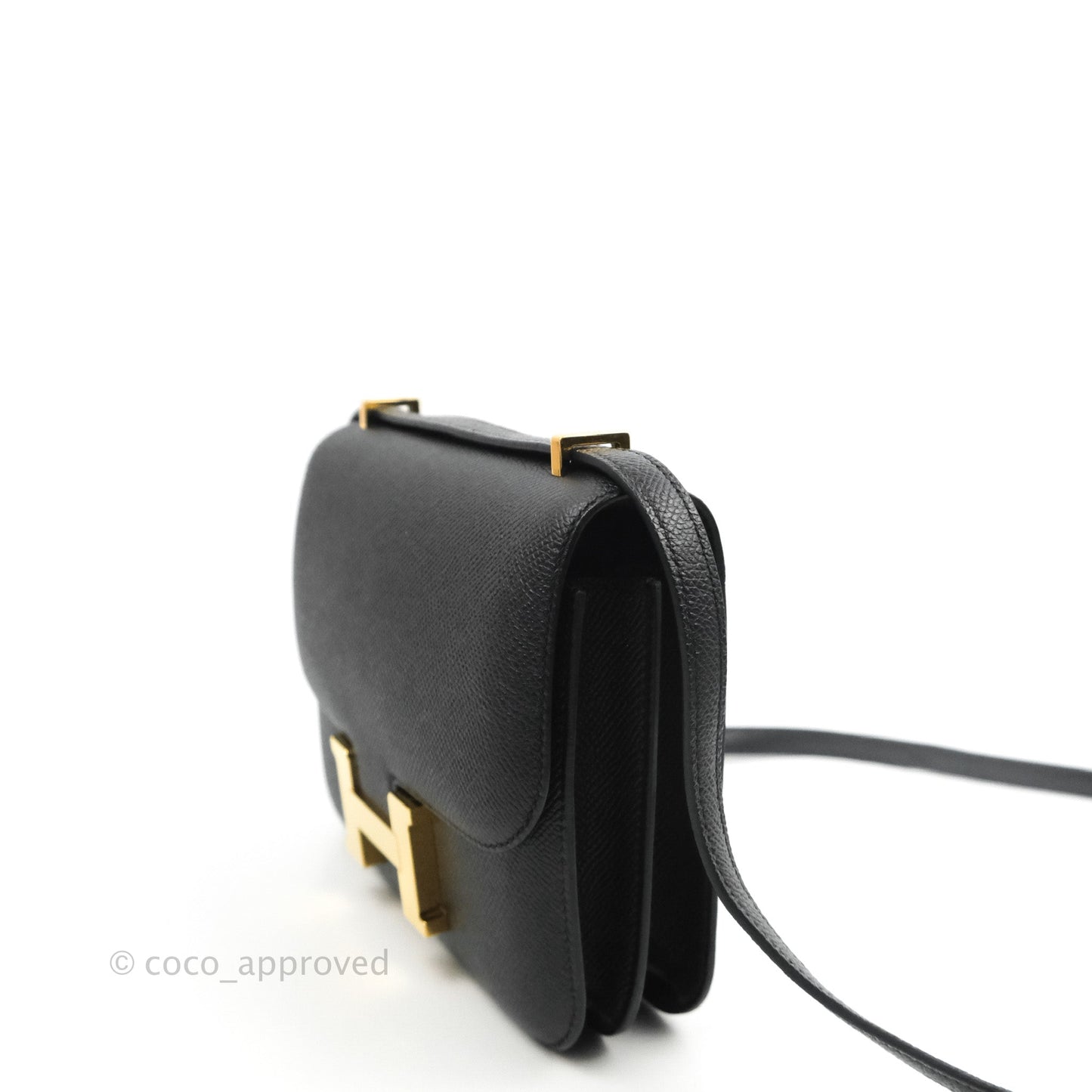 Hermès Constance Mini 18cm Black Epsom Gold Hardware