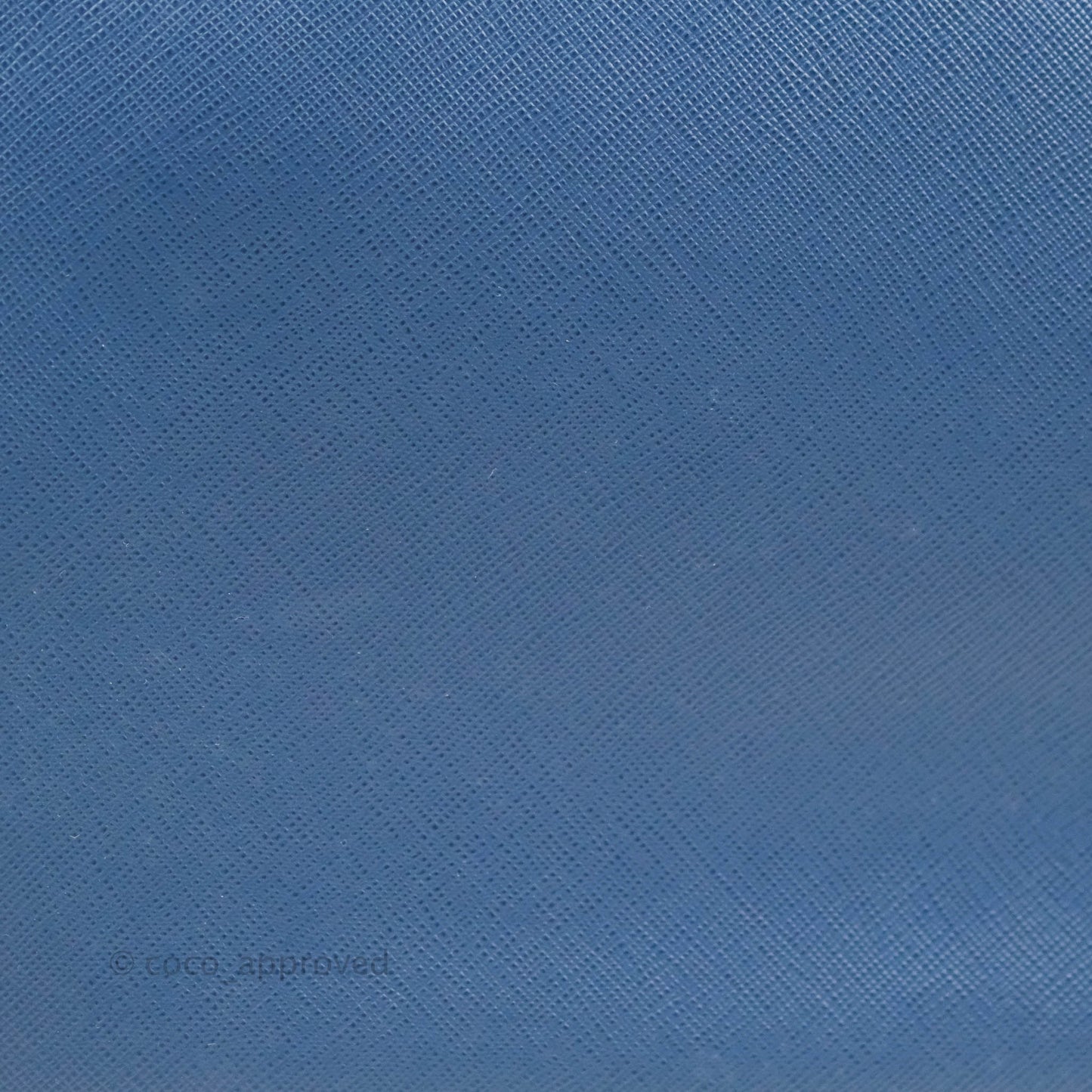 Prada Double Zip Lux Saffiano Dark Blue Large Tote Bag