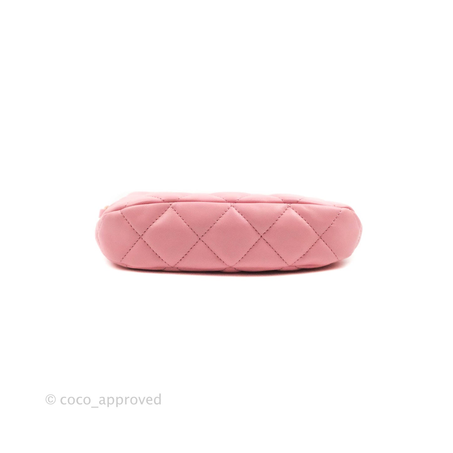 Chanel Quilted CC Chain Hobo Bag Pink Lambskin Aged Gold Hardware