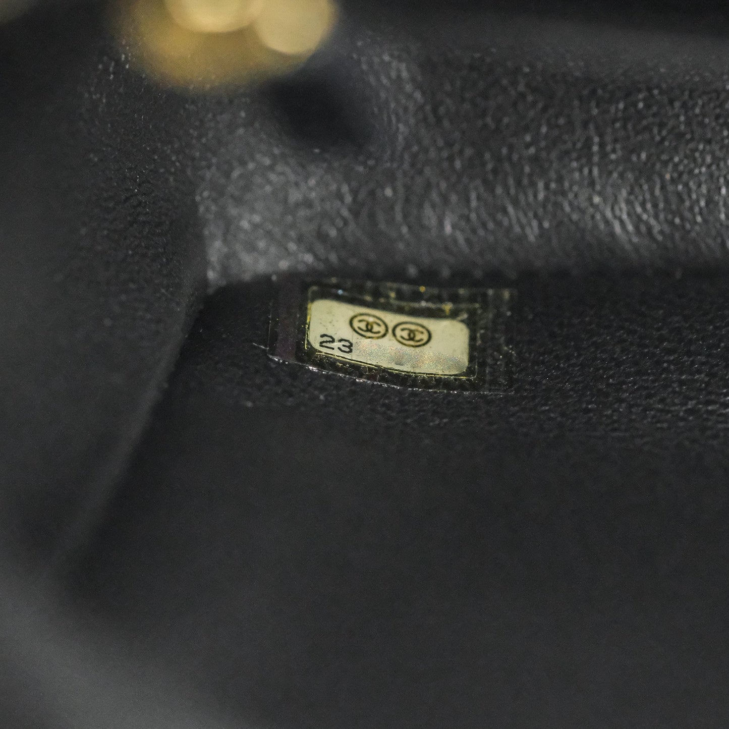 Chanel Quilted Mini Rectangular Flap Black Caviar Light Gold Hardware 17C