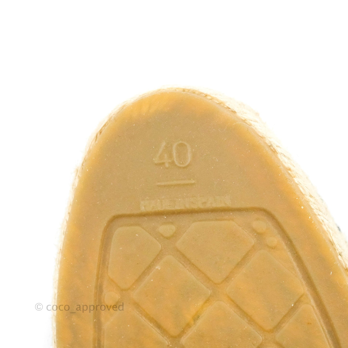 Chanel Espadrilles Tweed Black Beige 40